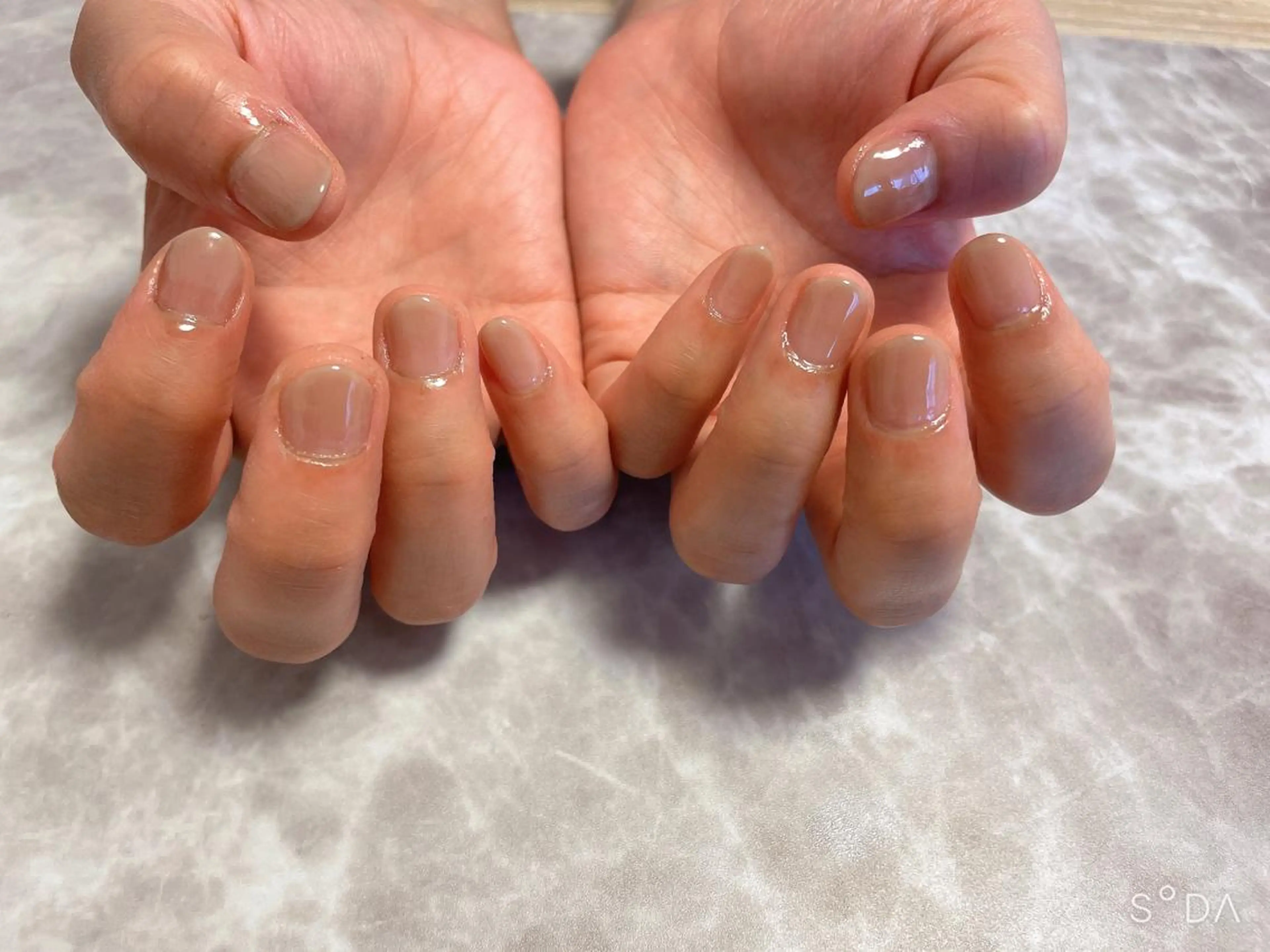 ネイル オフィスネイル ワンカラーネイル ショートネイル ハンドネイル Nail salon Betty❤︎のネイルデザイン