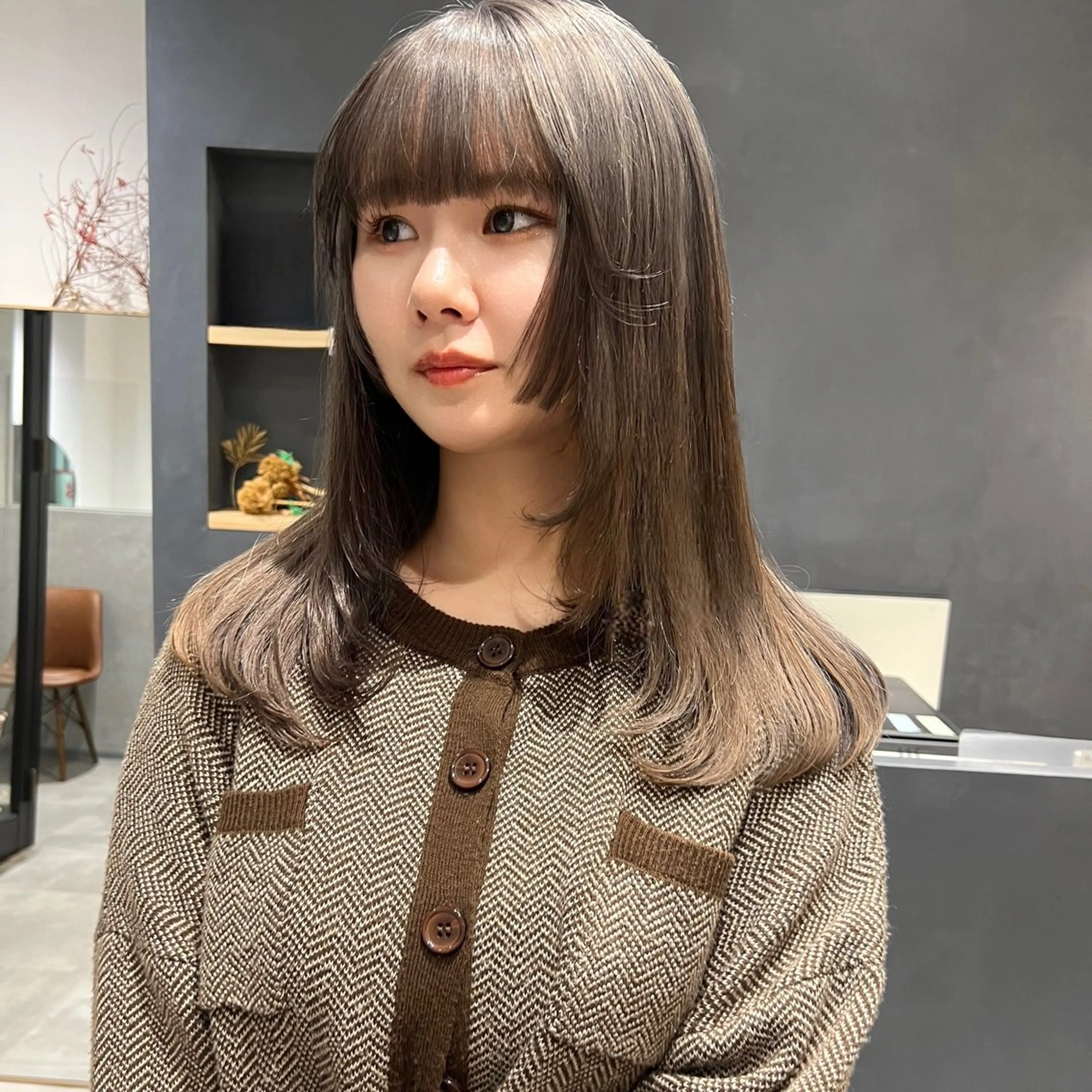 ロング カット ヘアカラー トリートメント AI TOKYO S所属・mizuki 【韓国レイヤー】のヘアスタイル