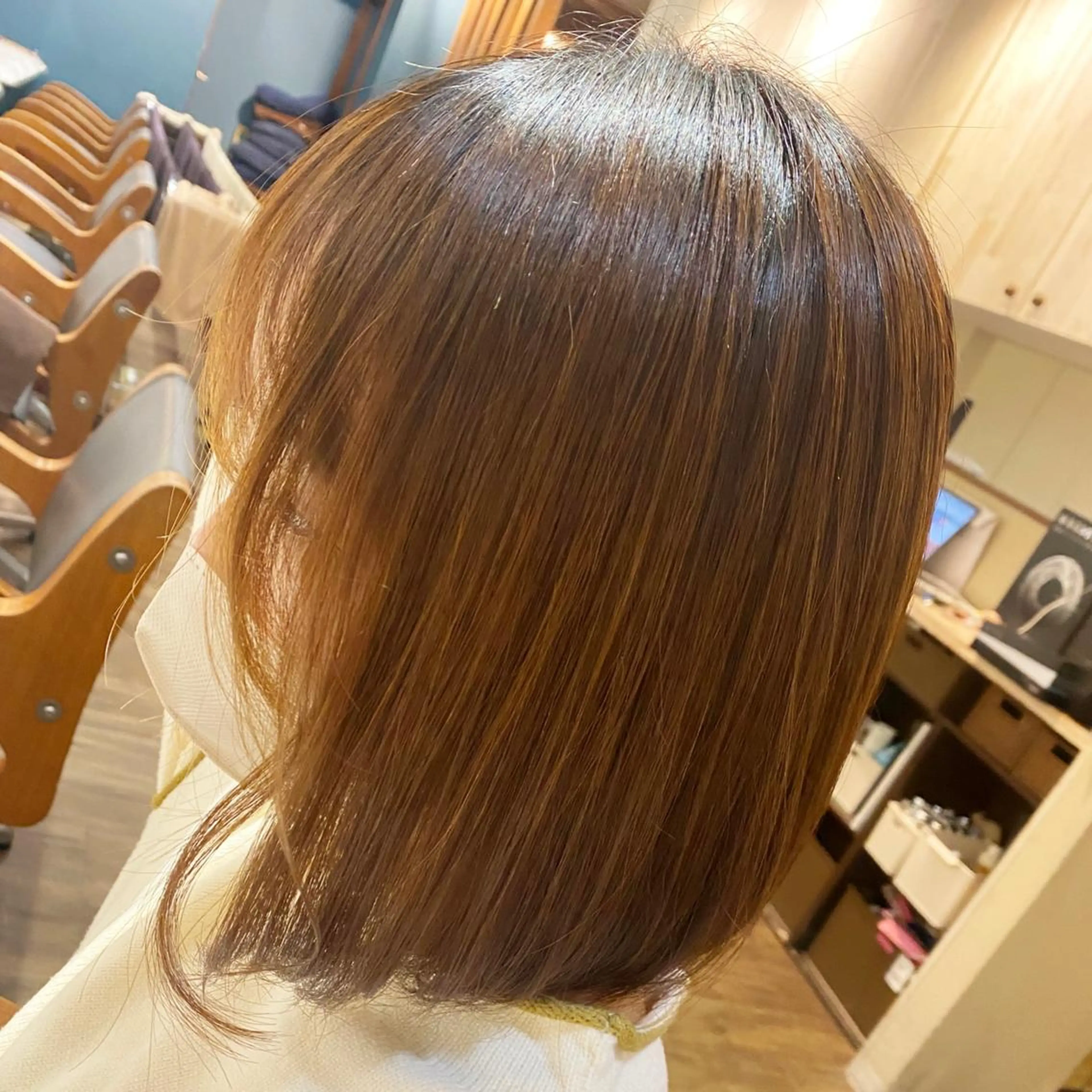 ミディアム ボブ 顔周りカット レイヤーカット 🐰中村 優樹🤍のヘアスタイル
