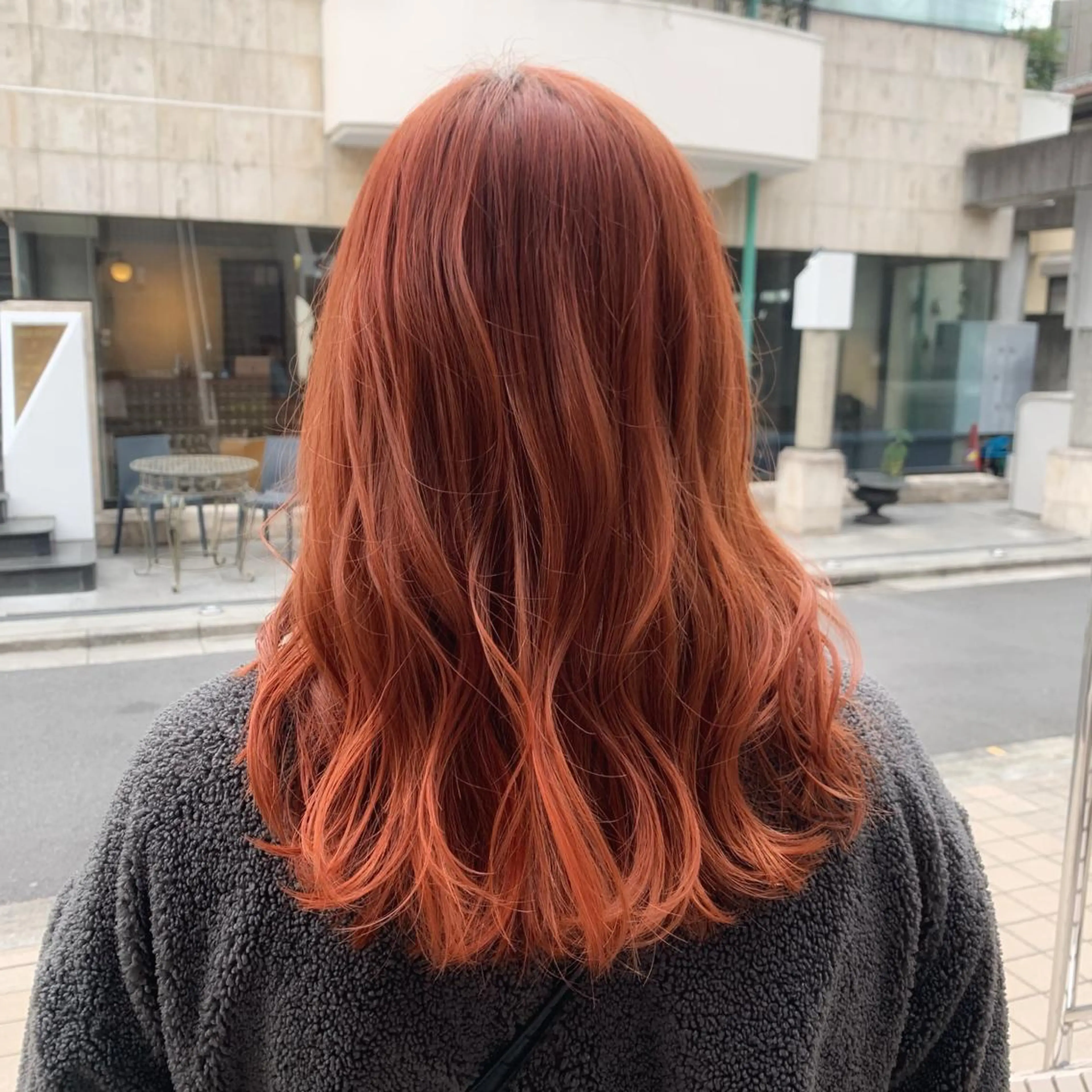 セミロング カラー ヘアアレンジ ヘアカラー 🍒暖色✖️レイヤー ／Haruna🍒のヘアスタイル
