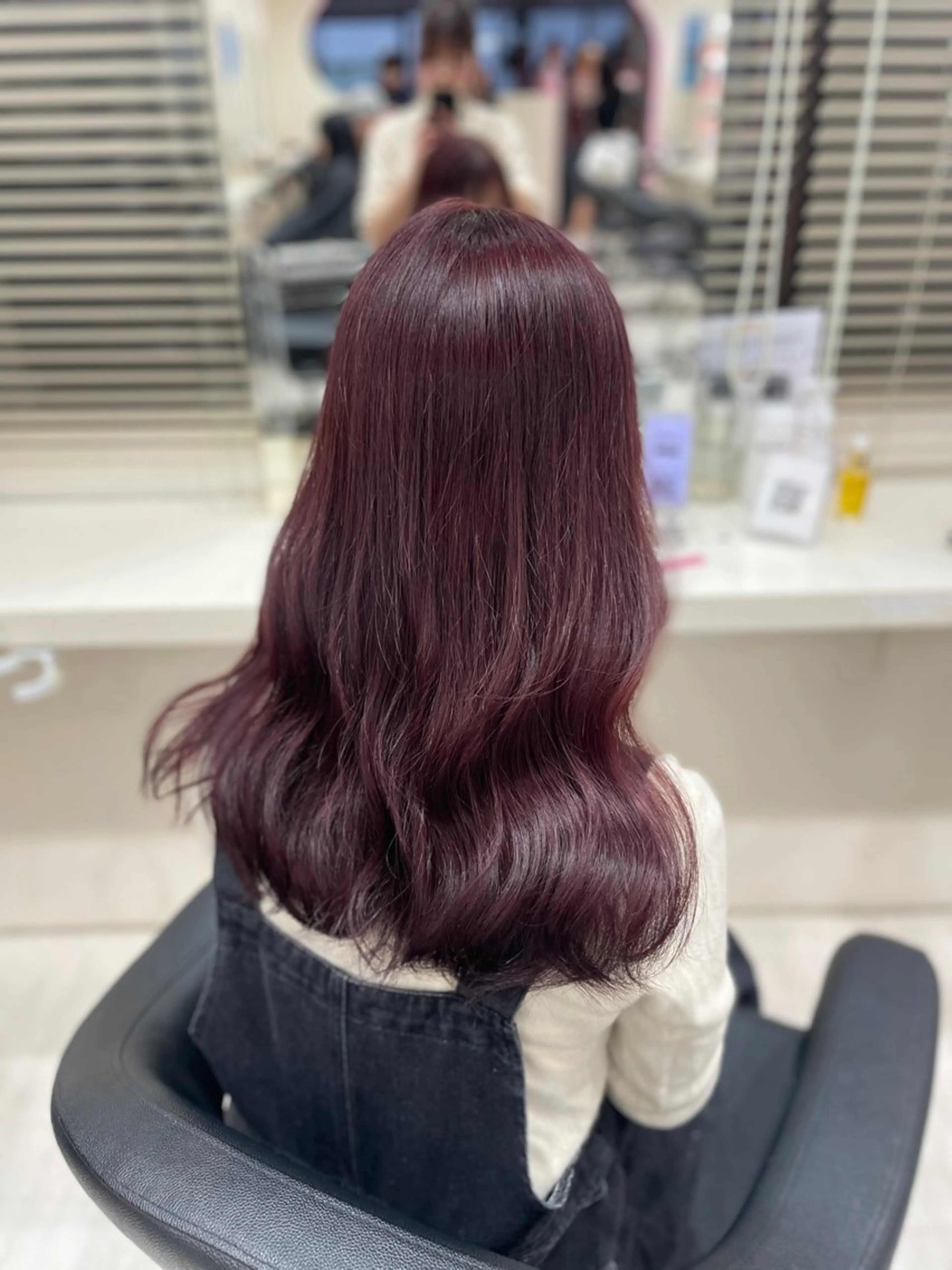 ロング ヘアカラー トリートメント ヘアセット 💗暖色カラー💗 ツヤ髪💗Mayaのヘアスタイル