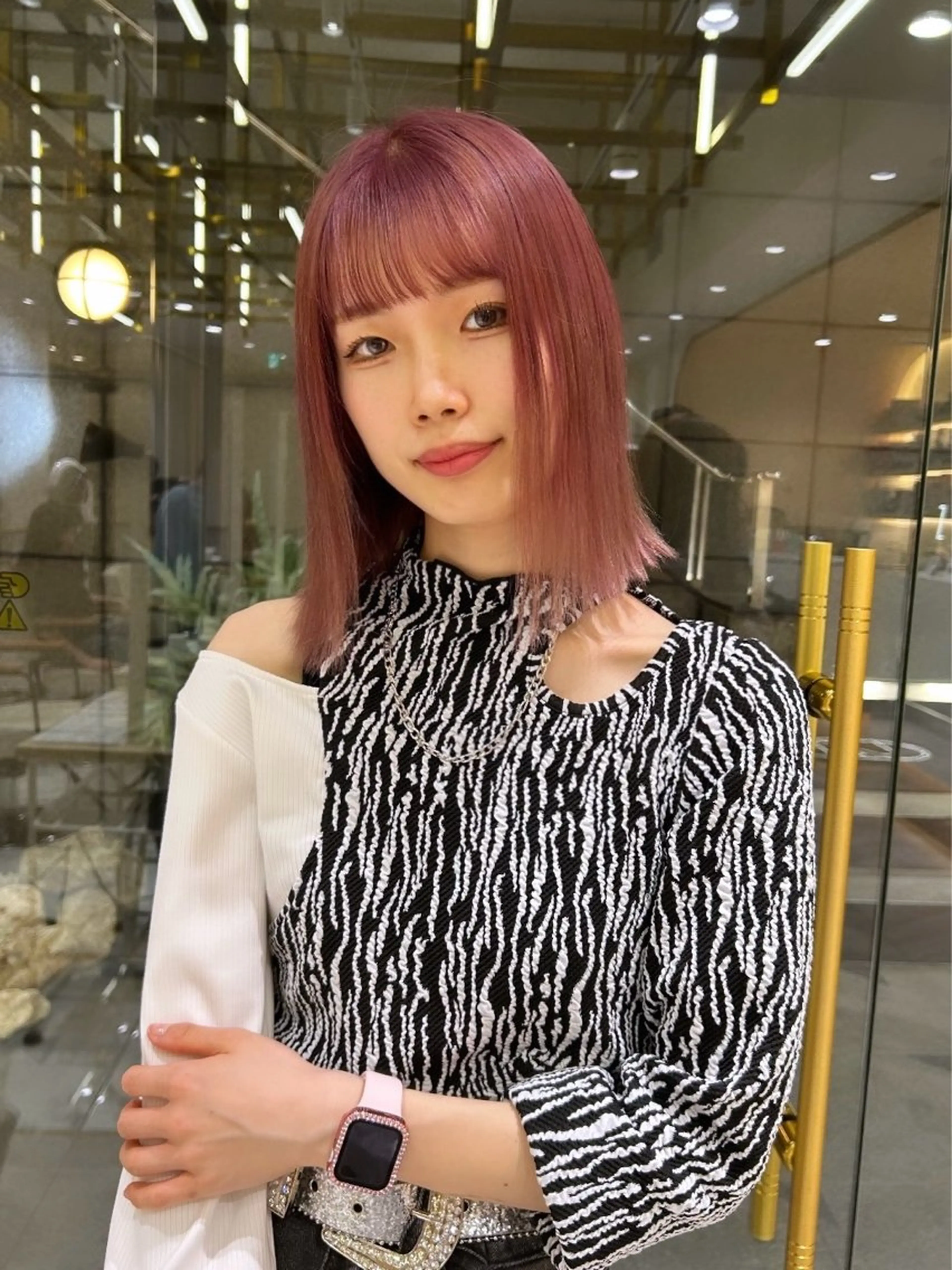 セミロング カラー ヘアカラー 🦋sana🦋 🫧透明感カラー🫧のヘアスタイル