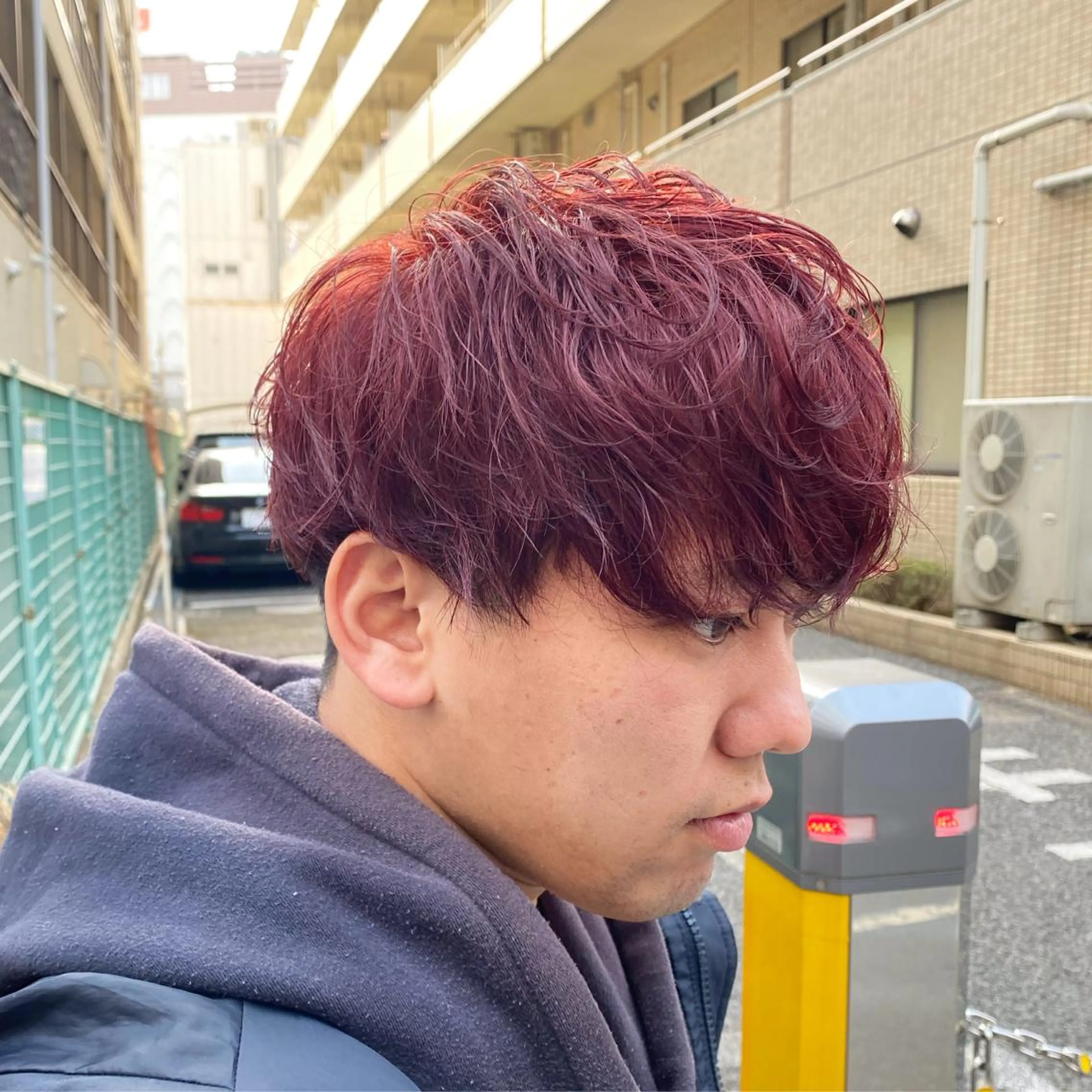 メンズ マッシュ カット ヘアカラー 柏メンズパーマ特化 蛯谷  晃裕のヘアスタイル