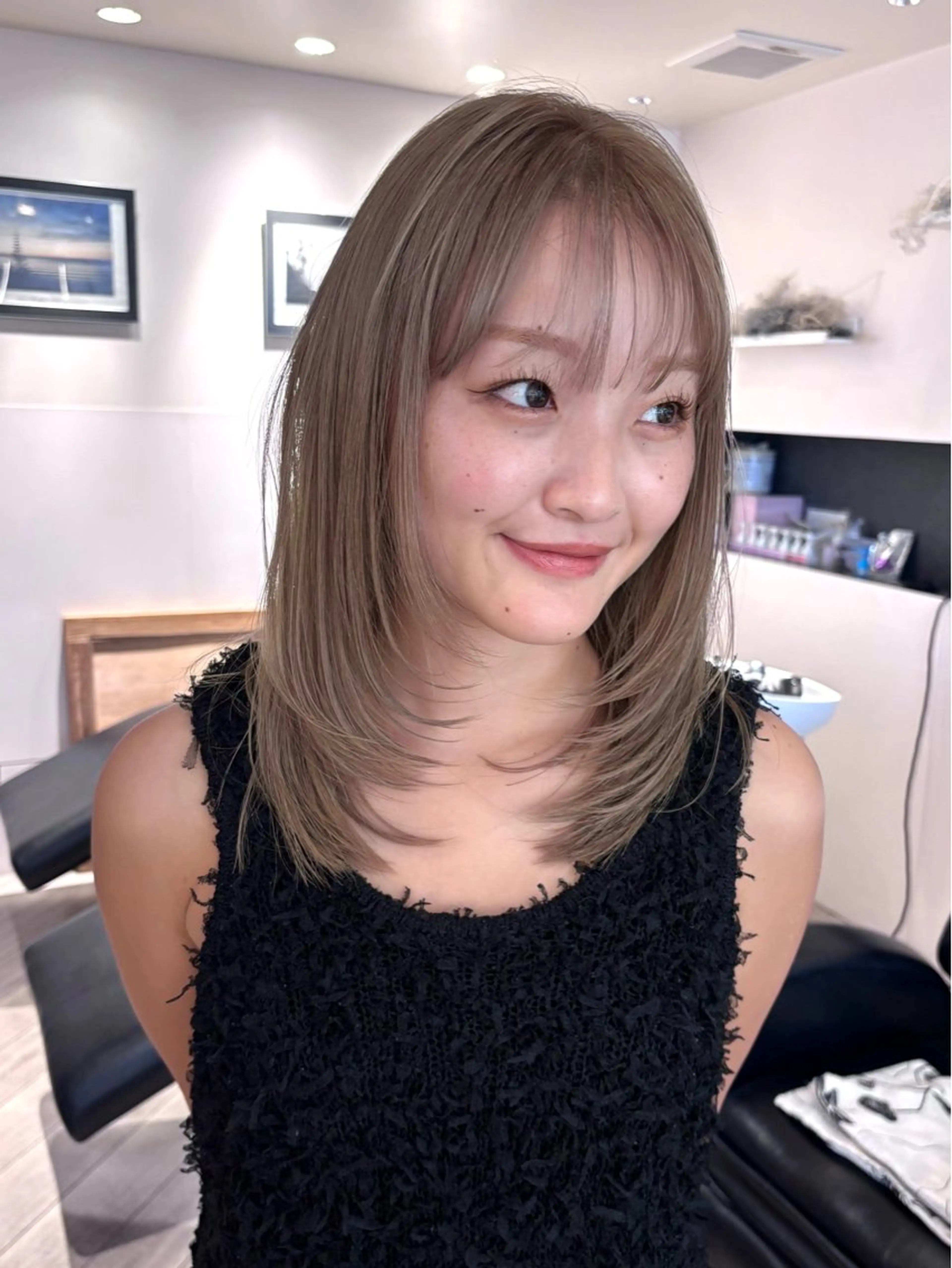 ミディアム カラー ヘアカラー Lisa🪄ブリーチ ／デザインカラーのヘアスタイル