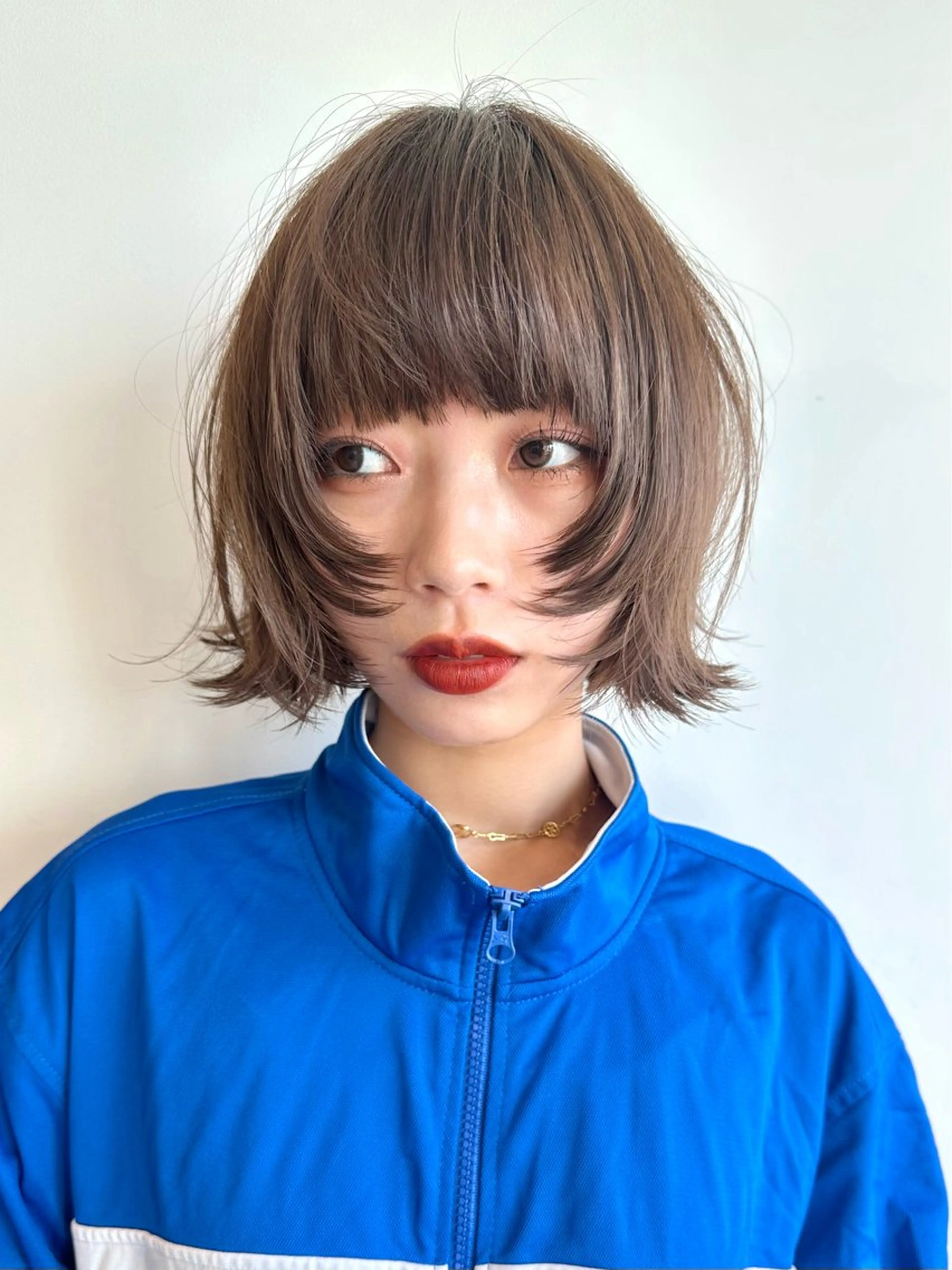 ショート GO TODAY原宿Lux所属・ボブ/暖色カラー/ 縮毛矯正/岸本恭明のヘアスタイル
