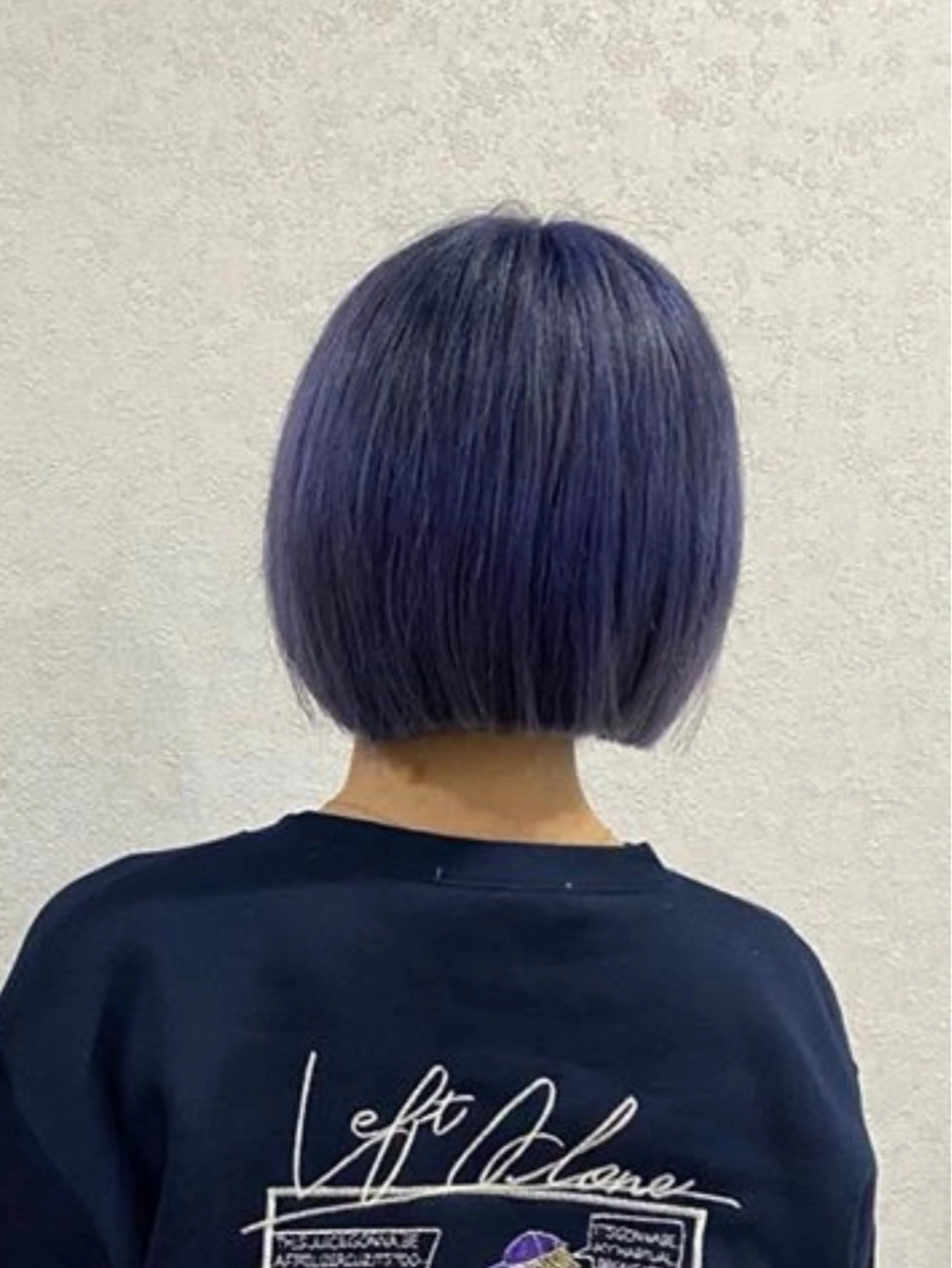 カラー ネイビーカラー 内田 成美のヘアスタイル