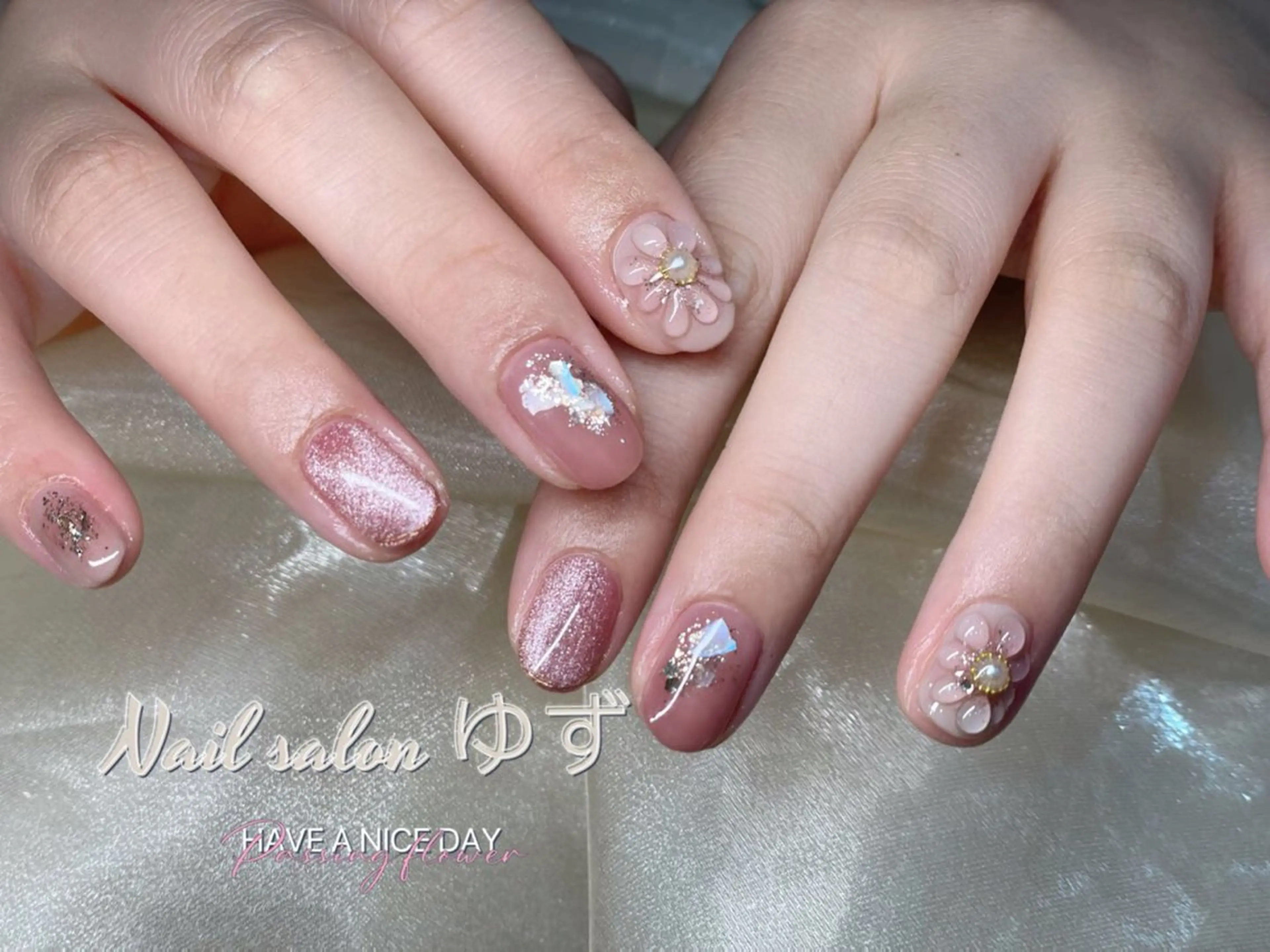 ネイル 長さ出し フットネイル フレンチネイル ジェルネイル 韓国ネイル ゆず Nail Salonのネイルデザイン