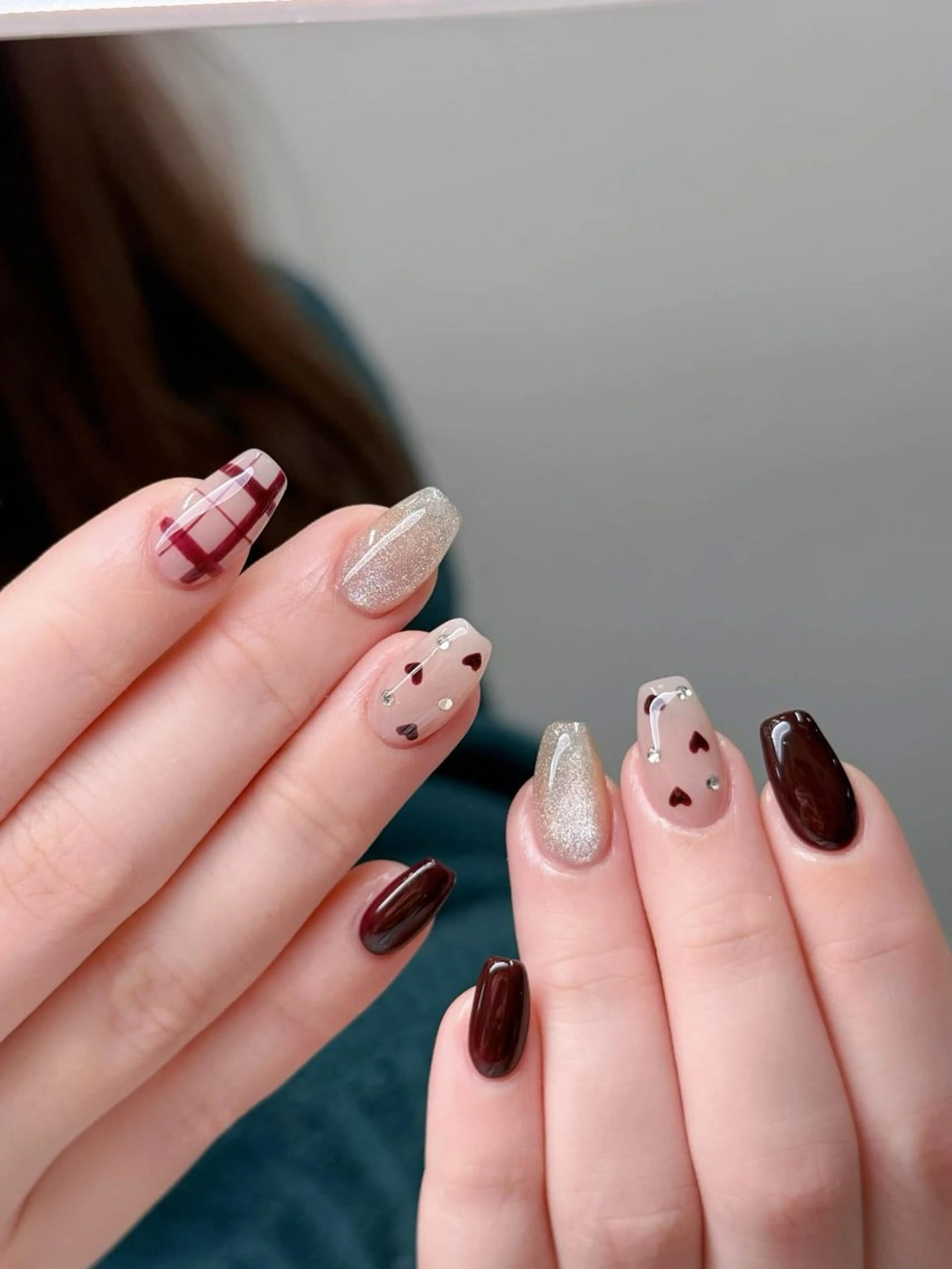 ネイル チークネイル ジェルネイル パラジェル スカルプネイル 春ネイル ハンドネイル MOCHI NAIL 川越東口のネイルデザイン