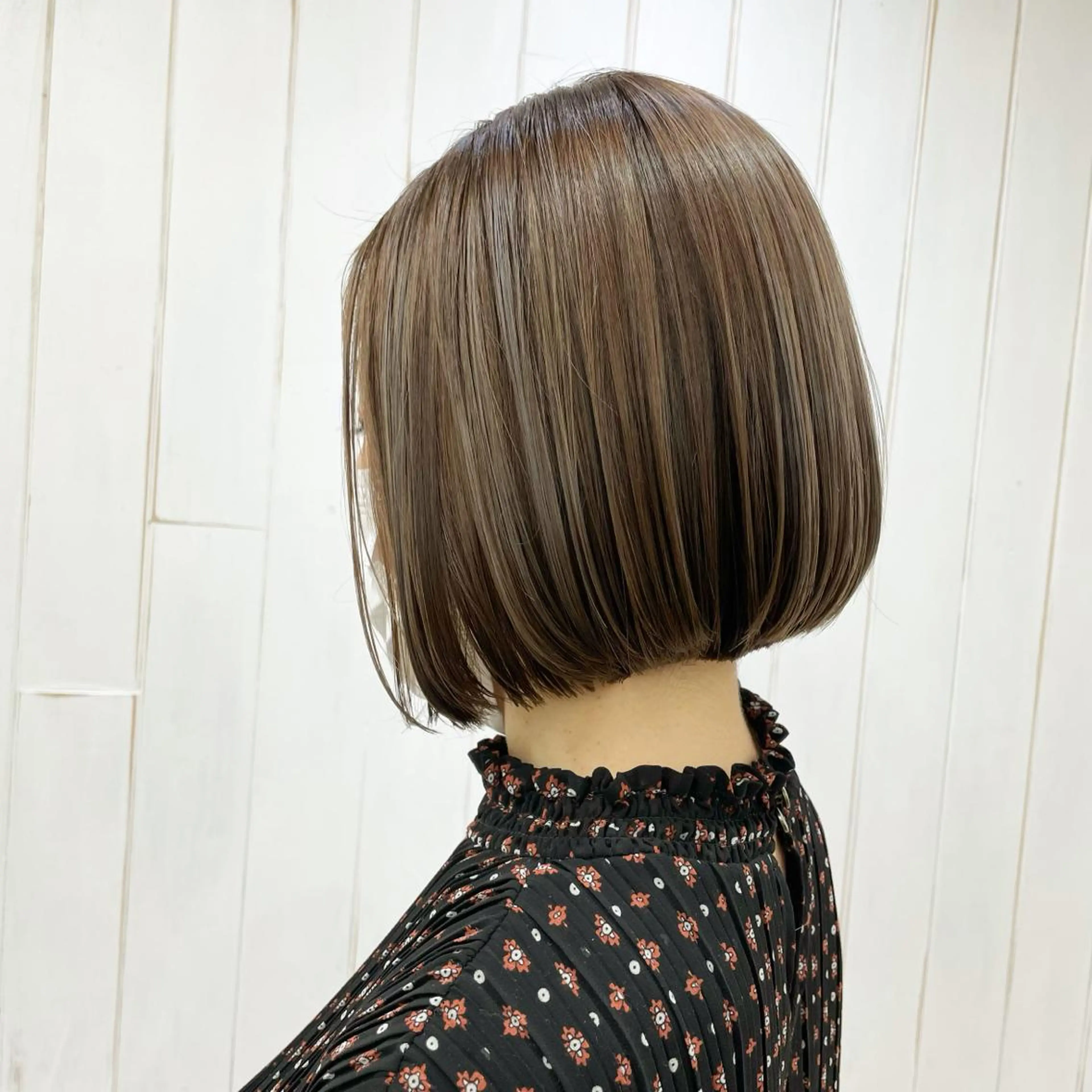 ショート カラー ショートボブ ハイライトカラー ボブ ハイライト ショートヘア 樽見 浩司のヘアスタイル