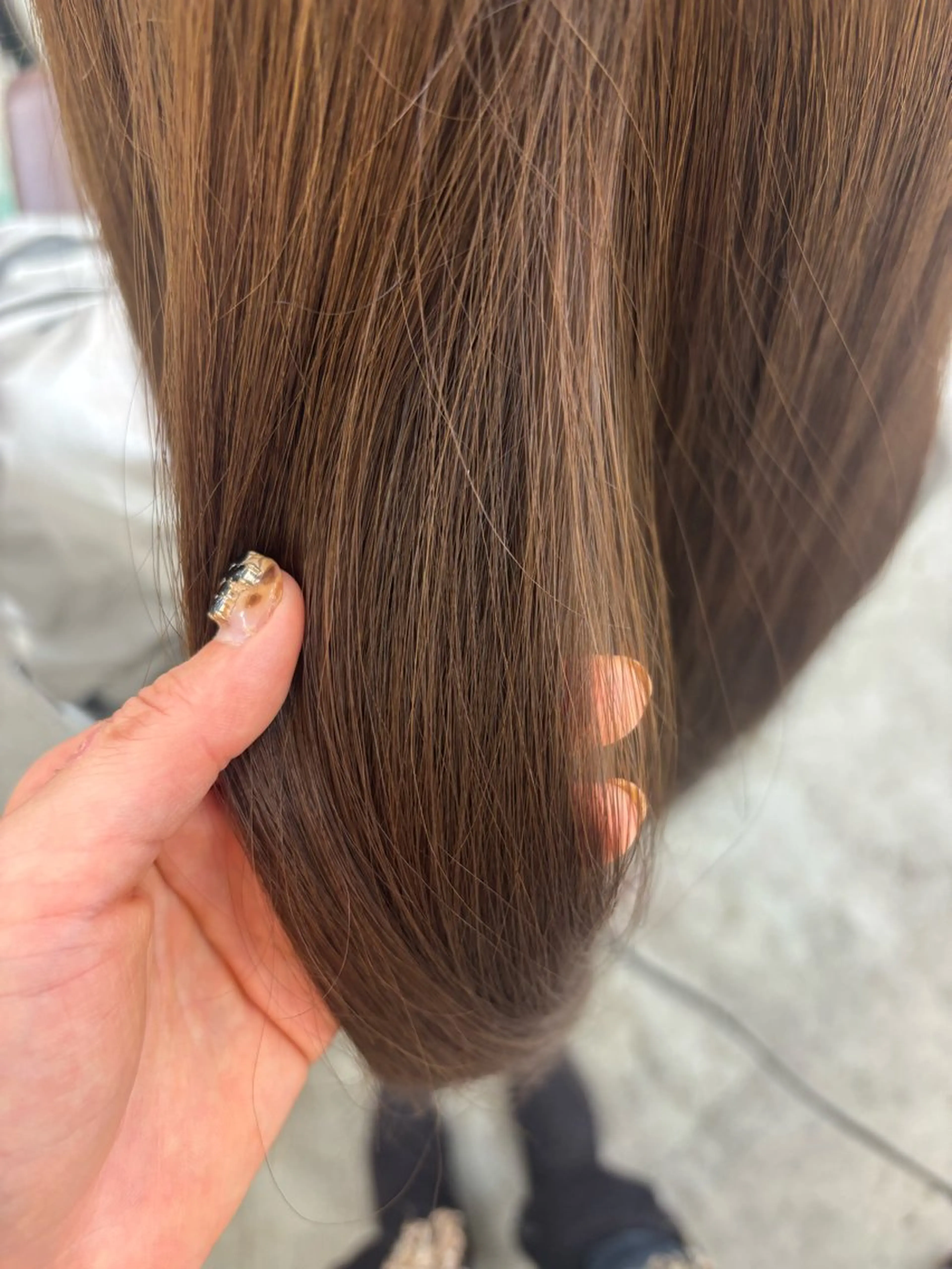 カラー ブリーチ ブリーチなしカラー HACO+ モエのヘアスタイル