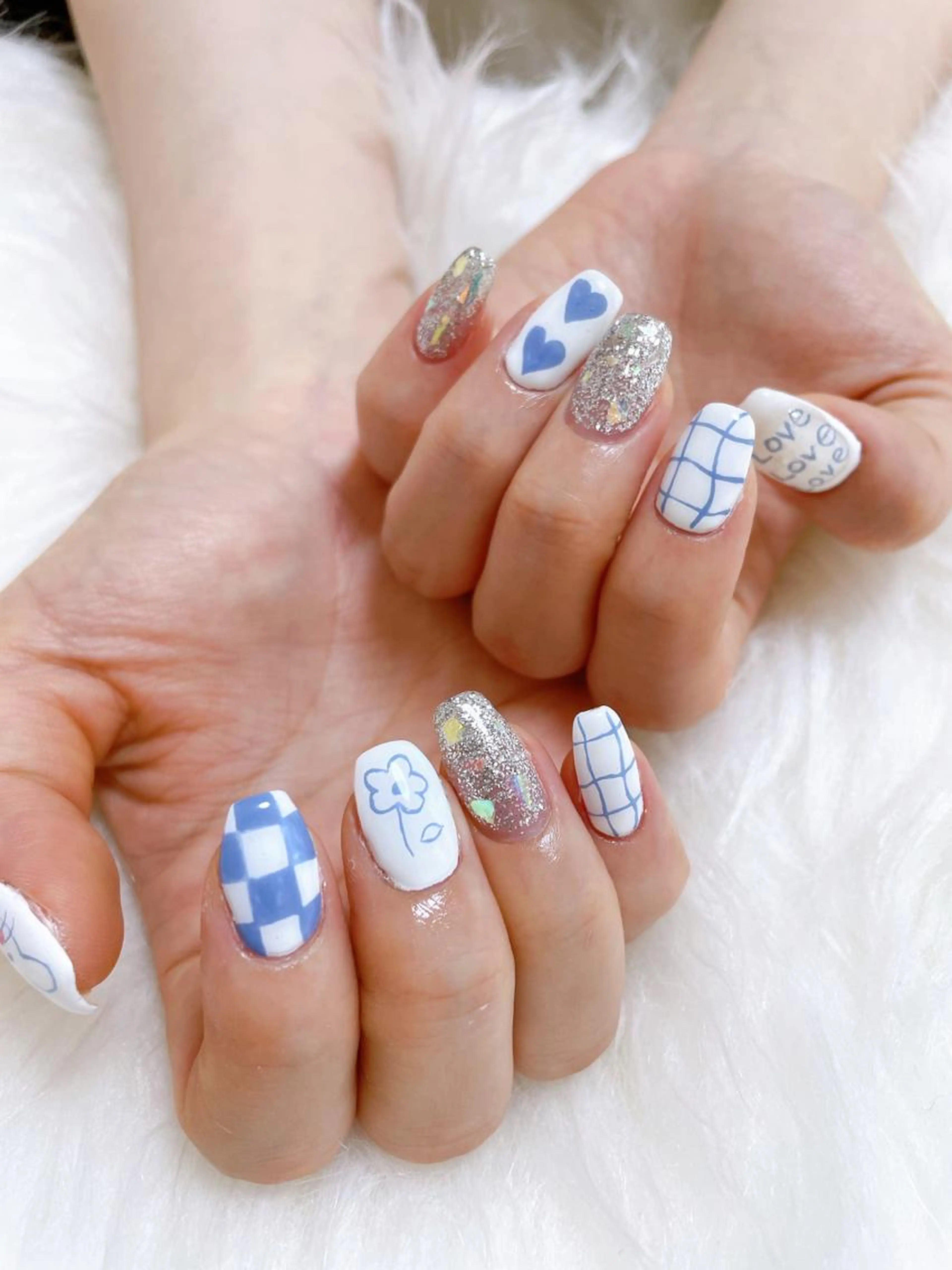 ☆長さ出しショート💅フルデザインアート☆の写真