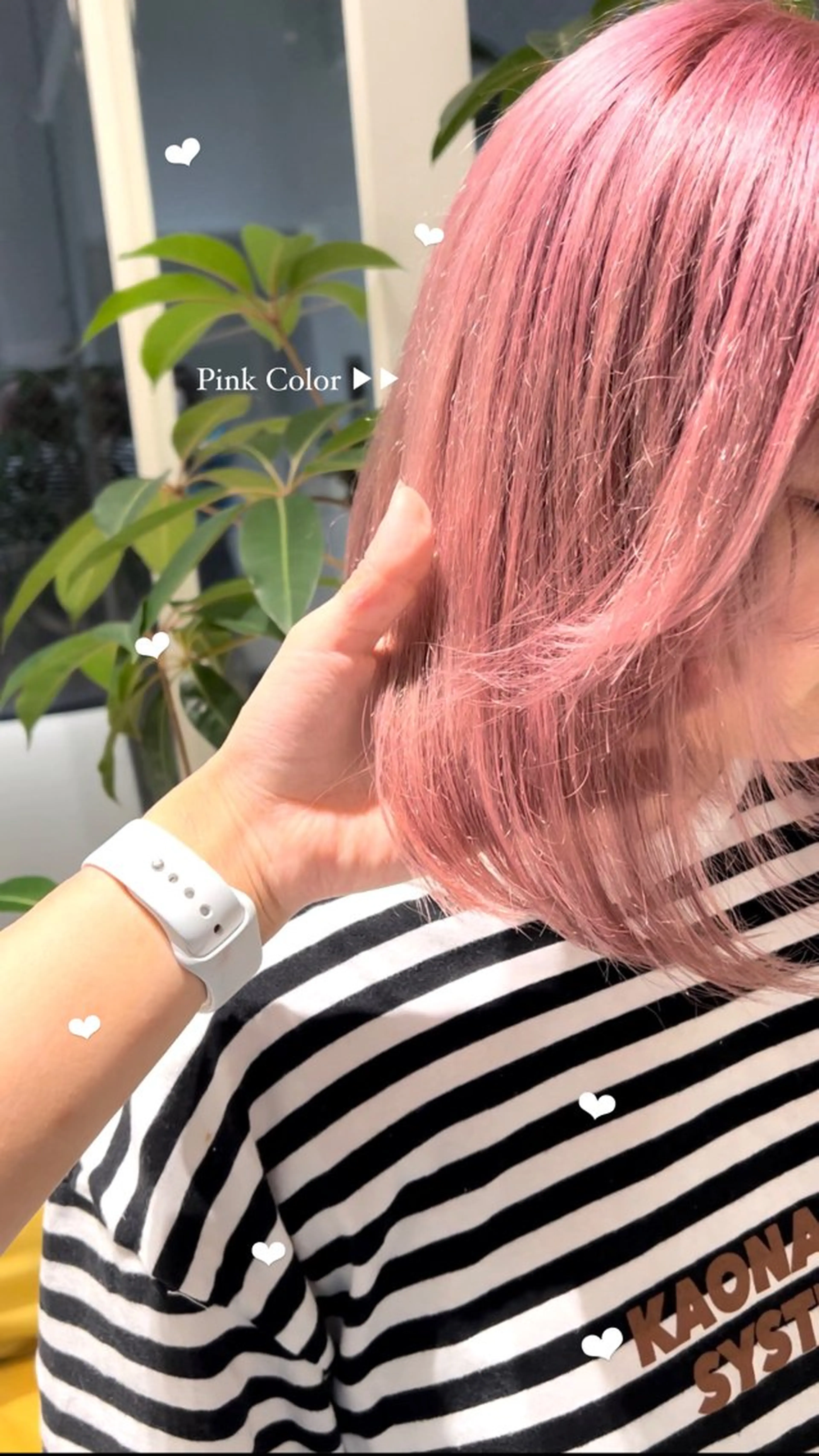 ミディアム カラー 結 菜のヘアスタイル