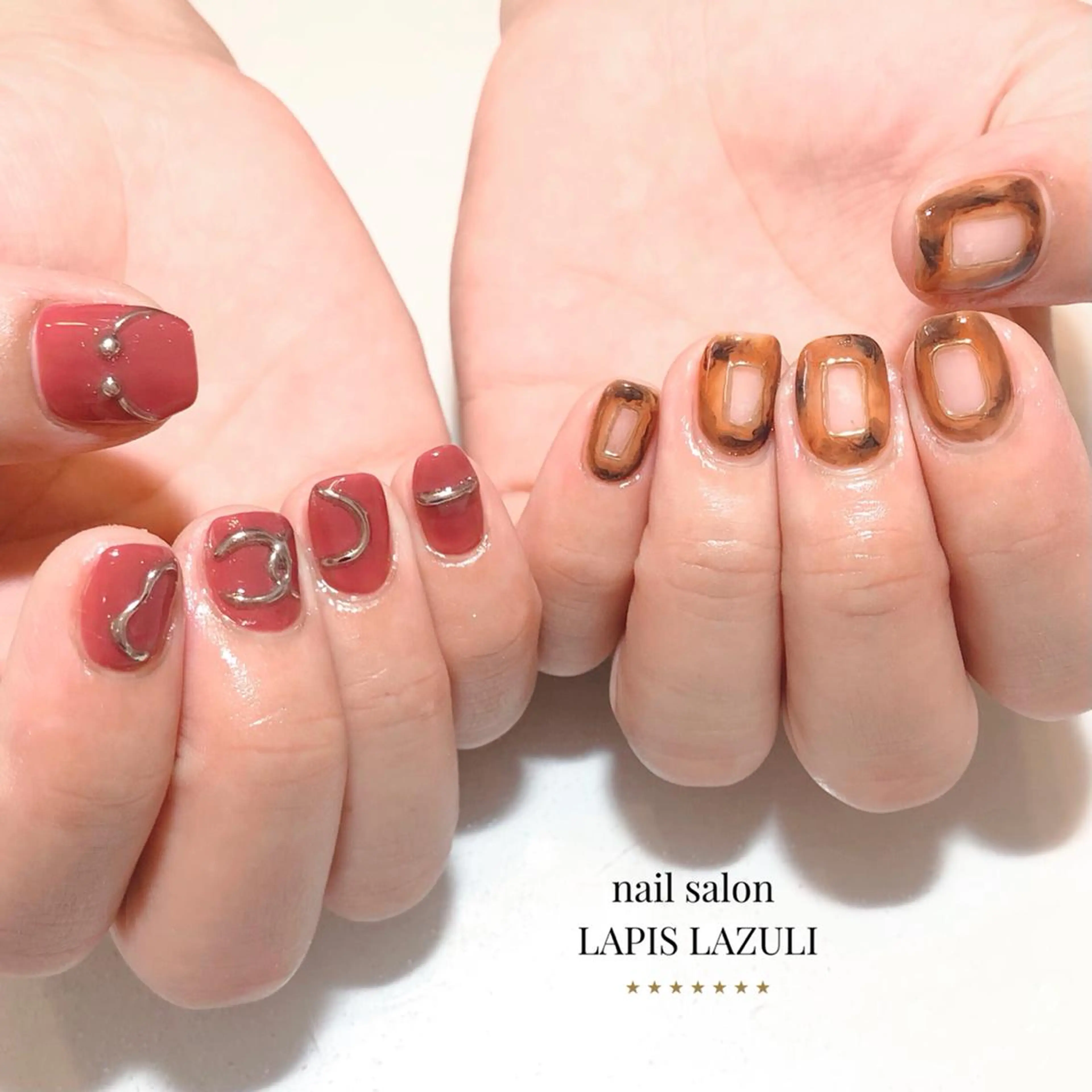 ネイル ジェルネイル マットネイル ミラーネイル ニュアンスネイル オフィスネイル ハンドネイル nail salon ラピスラズリのネイルデザイン