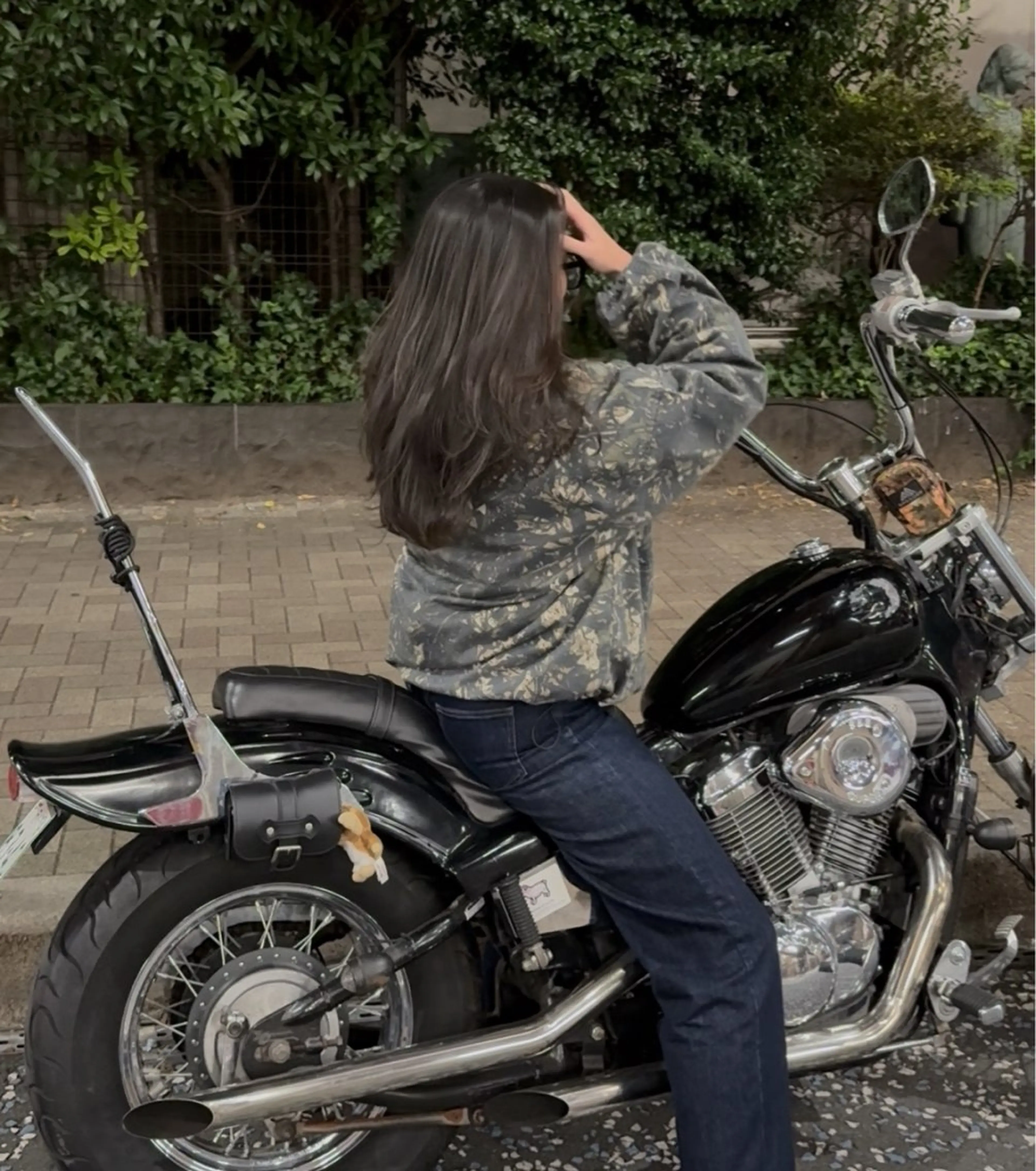 【バイク女子限定】レイヤーカットの写真