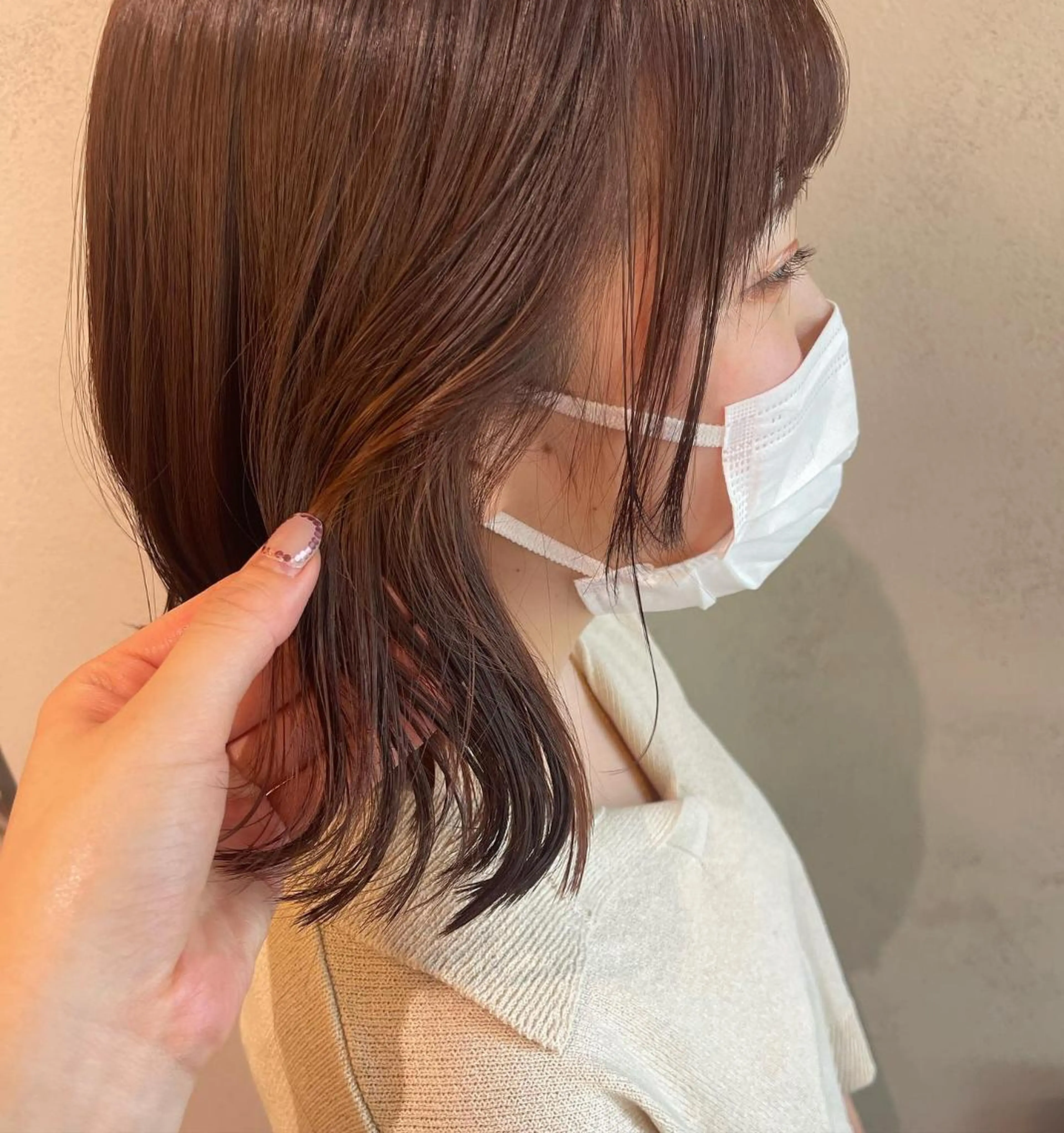 ミディアム カラー ヘアアレンジ イルミナカラー 髪質改善 レイヤーカット 外ハネヘア 縮毛矯正 ❥【韓国風ヘア】 stylist 林❥のエステ・リラクイメージ