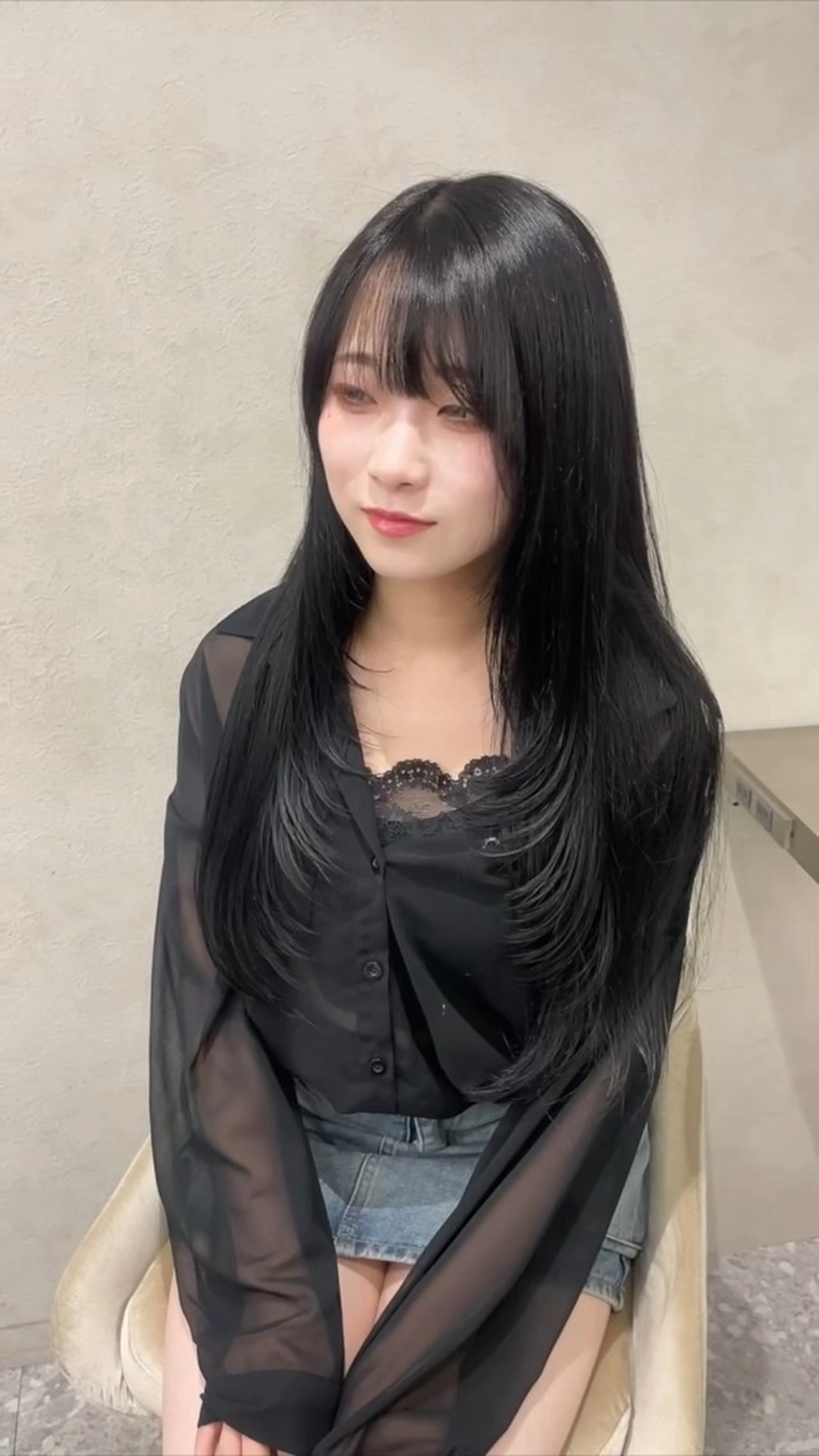 ロング ヘアカラー ひな🫧ボブ ×艶髪🫧のヘアスタイル