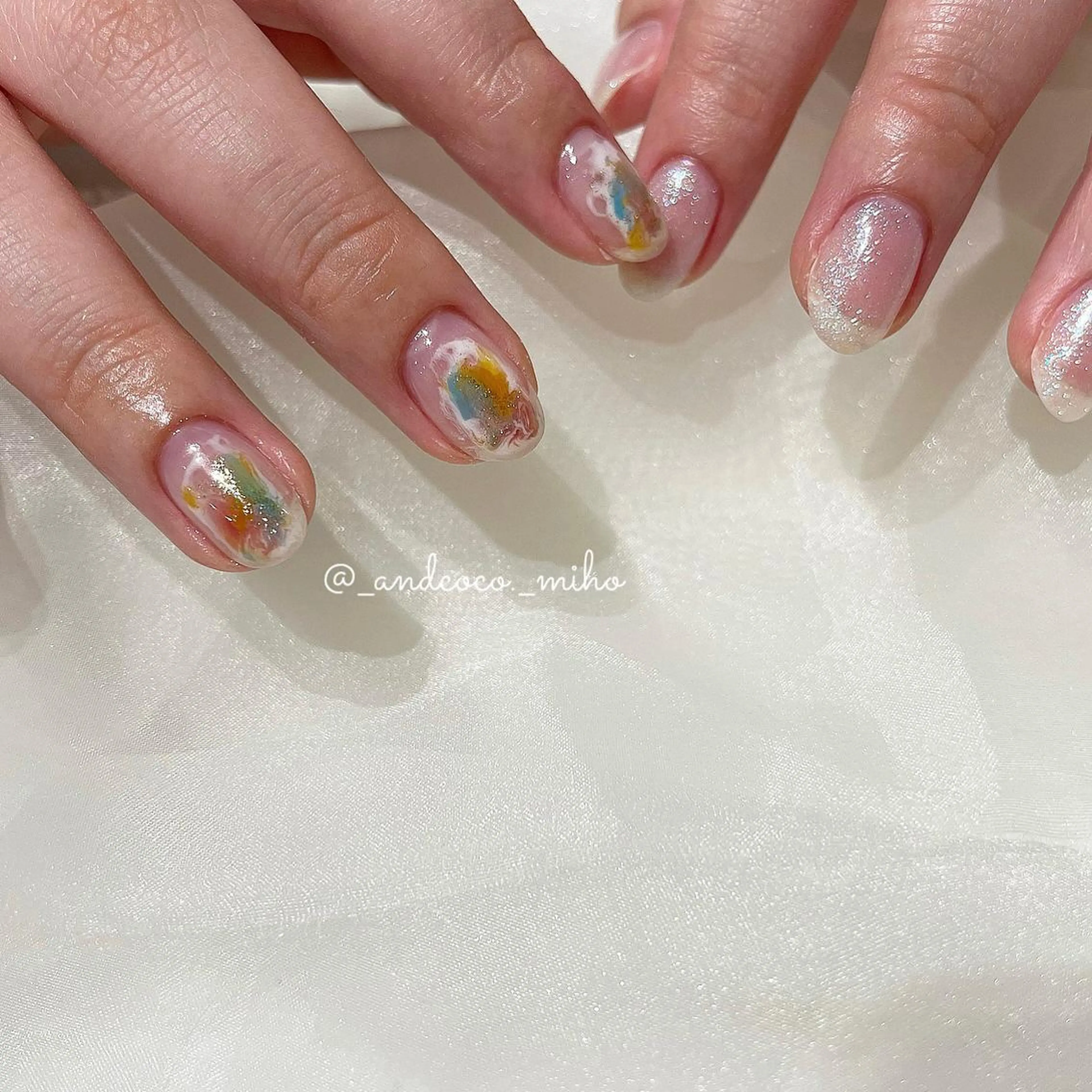 ネイル ハンドネイル And  & coco. eyelash & nail所属・Nailist〻 mihoのネイルデザイン