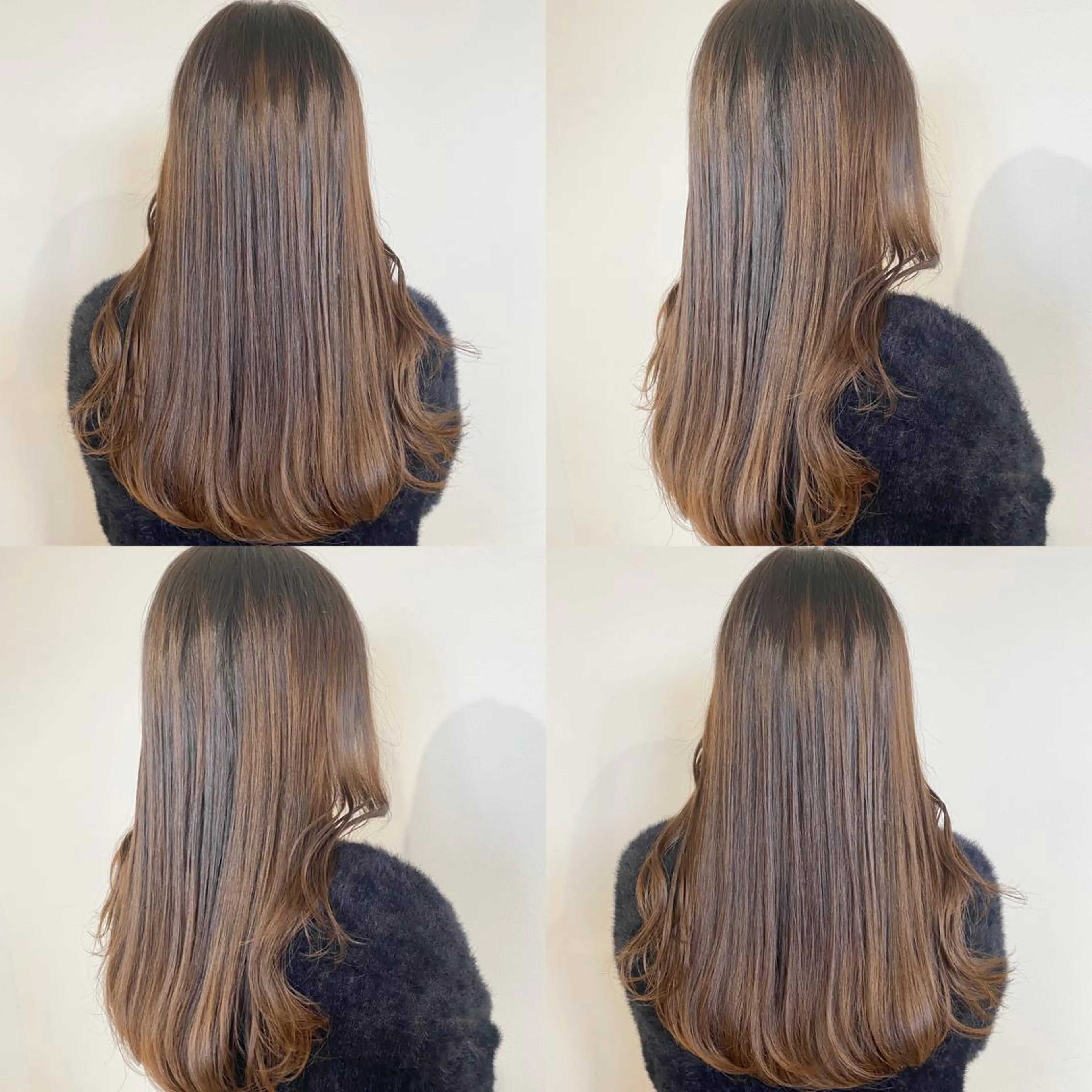 セミロング カラー ブラウンカラー ヘアカラー KIZU 髪質改善 オカルト怪談のヘアスタイル