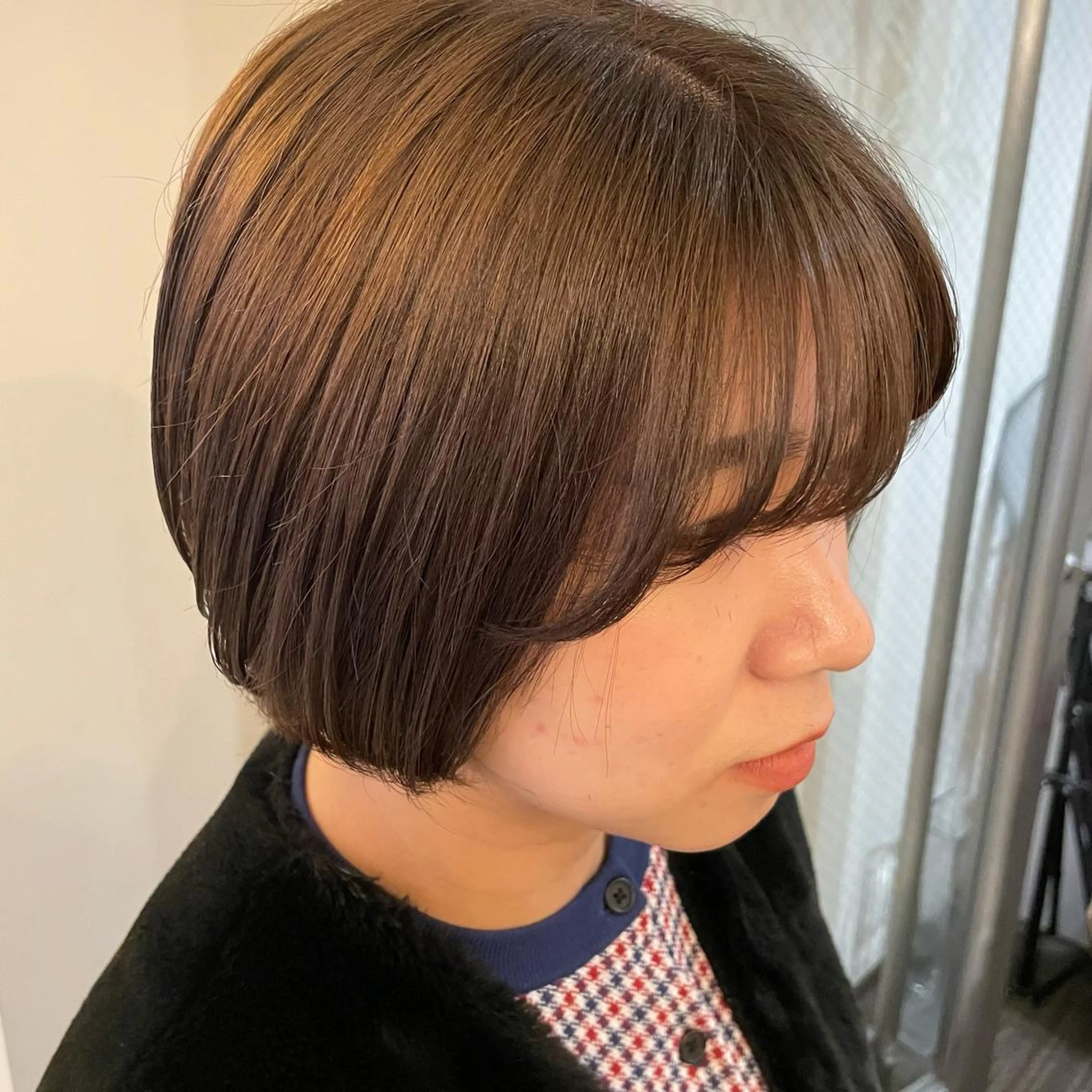 ショート カラー グレージュ ショートヘア カット ヘアカラー トリートメント ボブウルフ／ボブ Satsukiのヘアスタイル