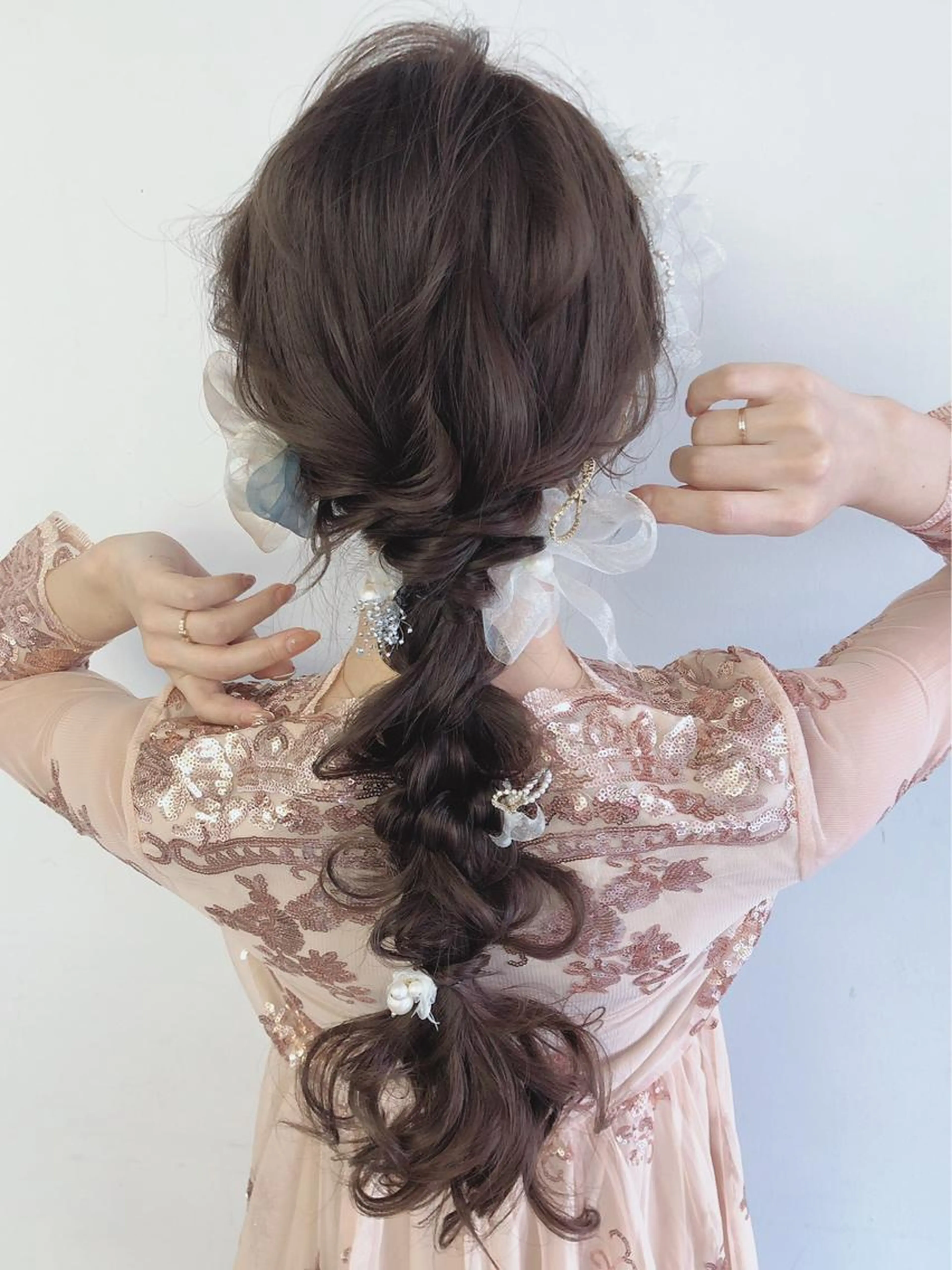 💕💕お呼ばれヘアアレンジ💕💕ヘアセット💕💕の写真