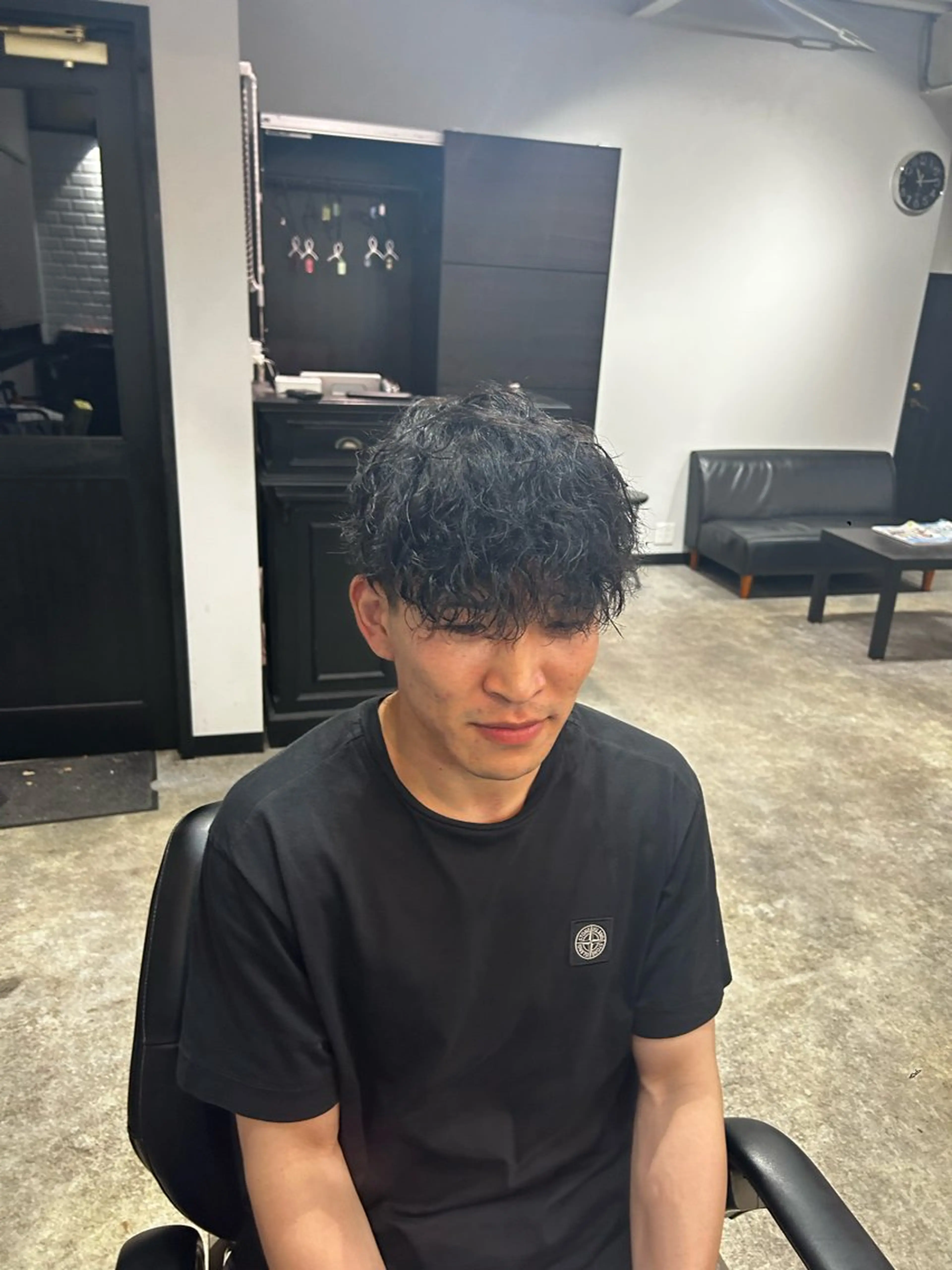 ショート メンズ スペインカール カット パーマ メンズカット/ メンズパーマ/佐藤のヘアスタイル