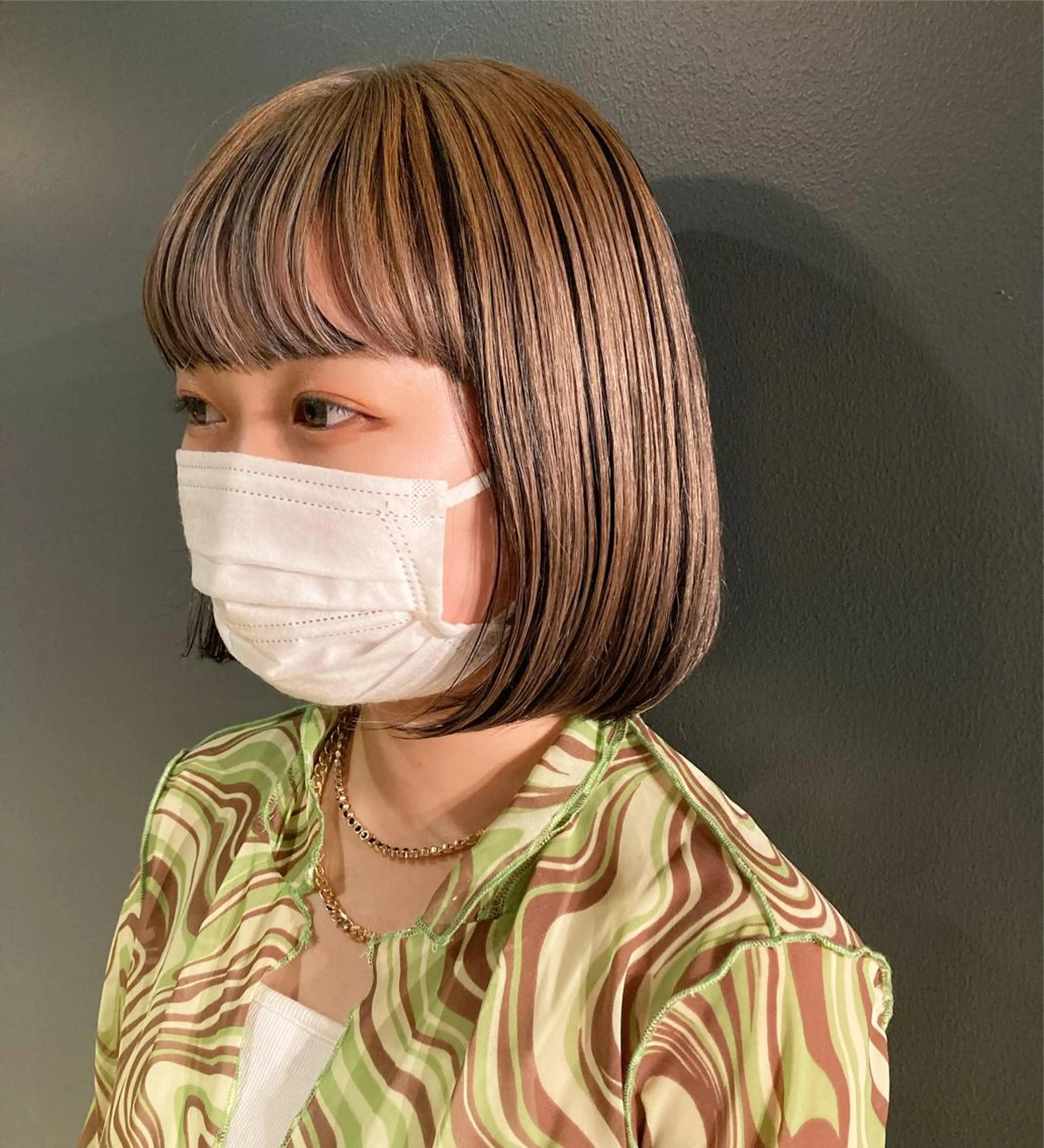 ショート カラー ベージュカラー 黒髪 ミルクティーベージュ GO TODAY SHAIRE SALON 渋谷モディ所属・スキバサミを使わない カット🌼唯🌼のヘアスタイル