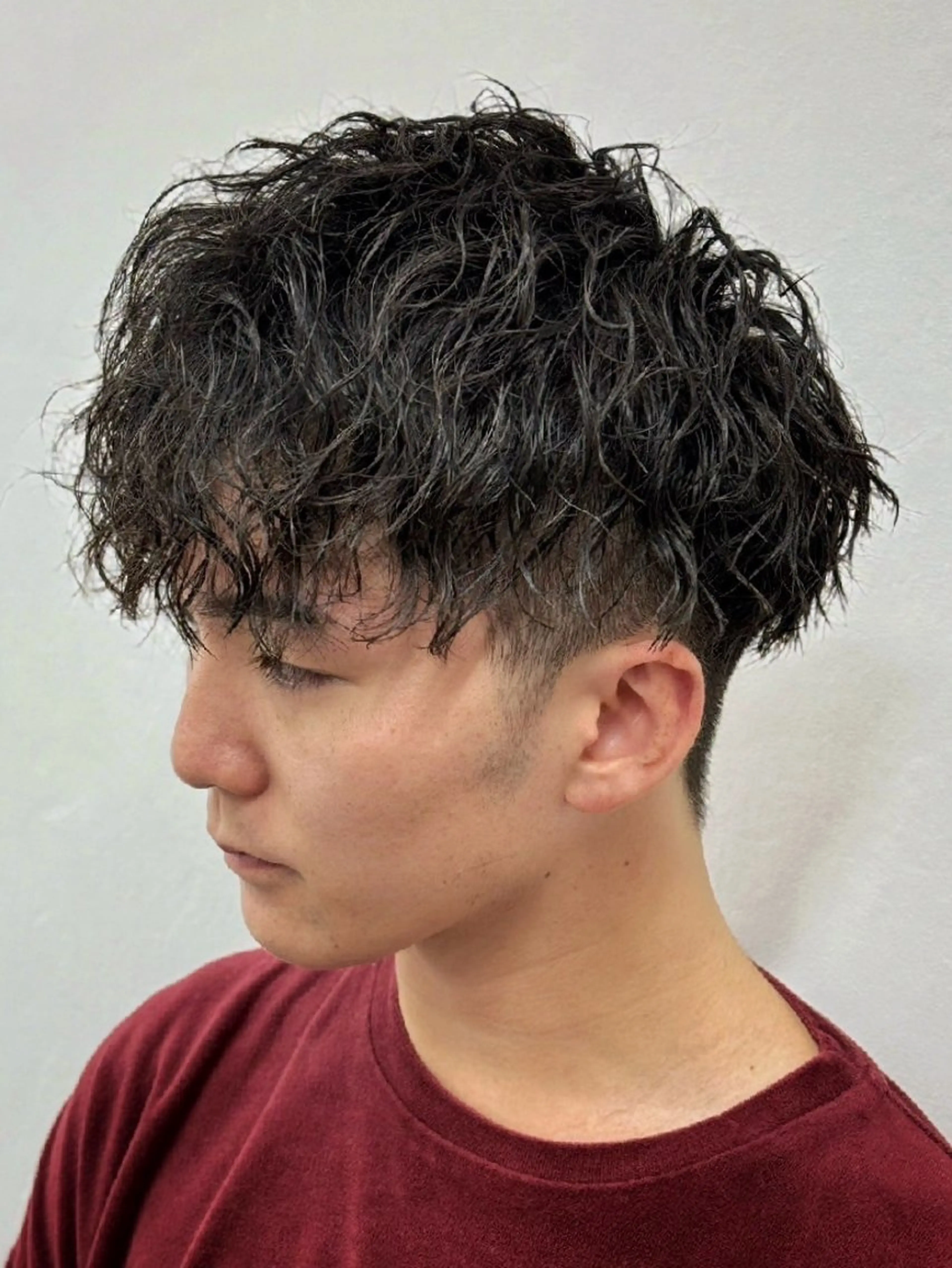 ショート パーマ メンズ ヒロ銀座青山店所属・森本 ミクのヘアスタイル