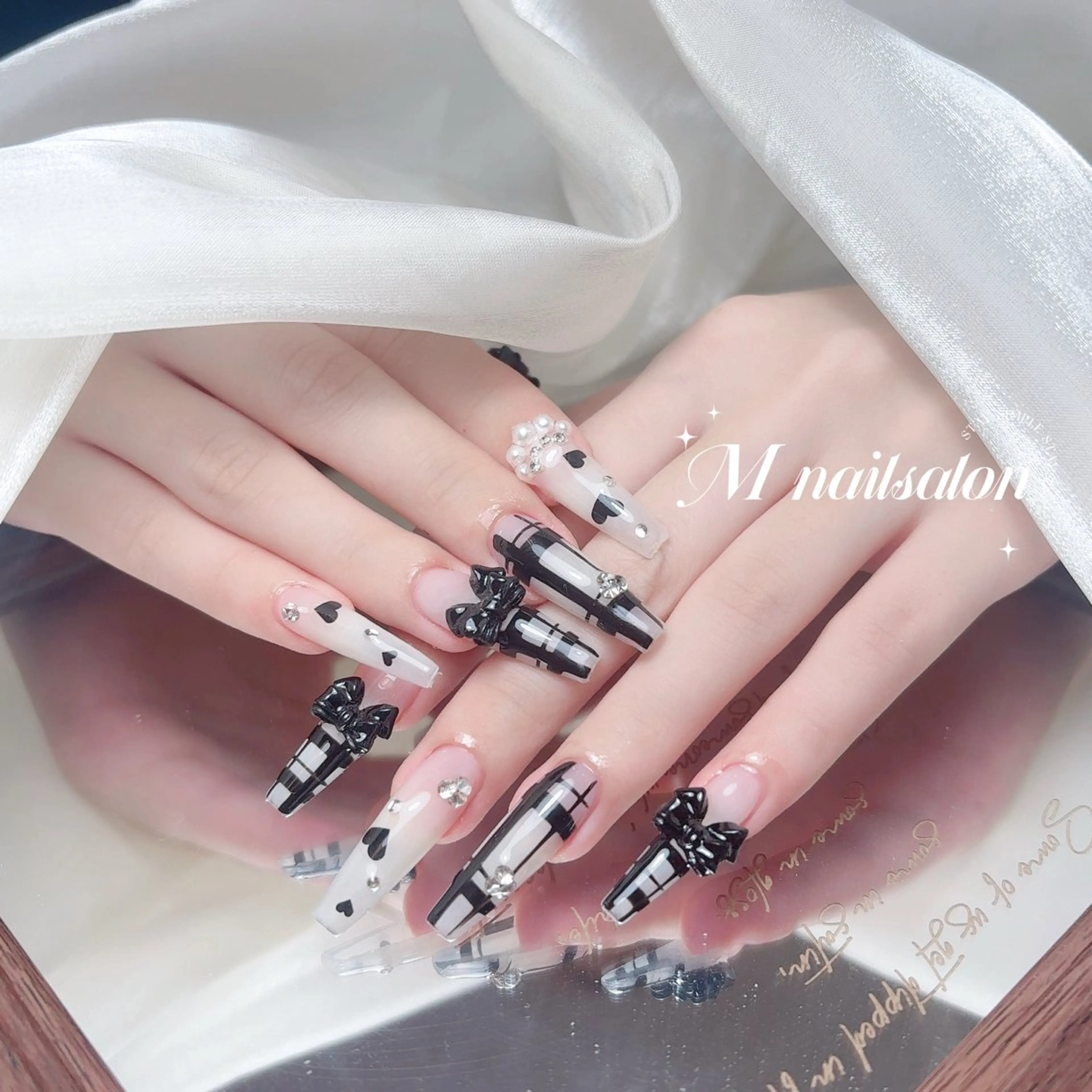 ネイル ハンドネイル M🌷nail 長さだし専門店のネイルデザイン