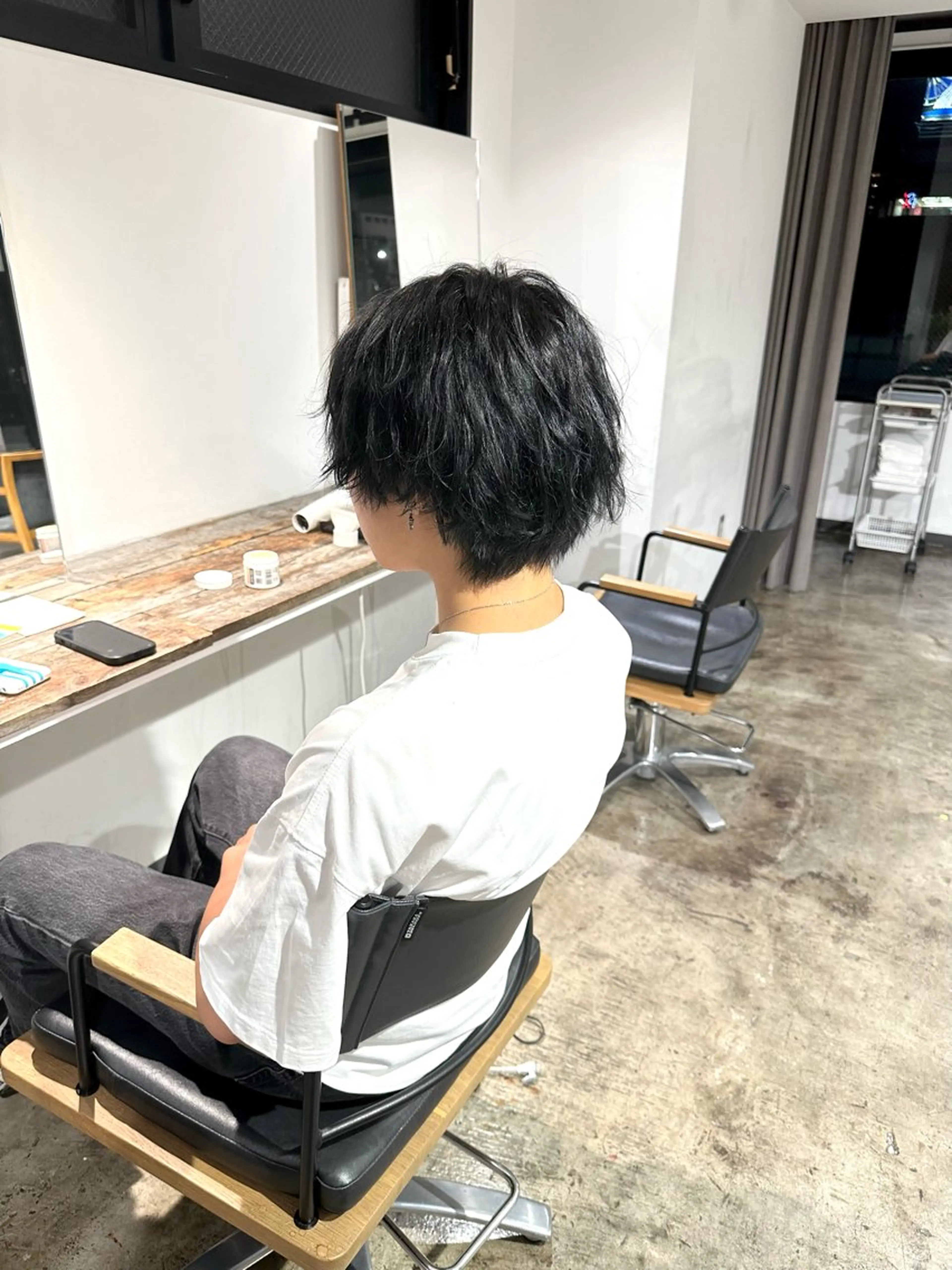 メンズ センターパート メンズウルフカット ウルフカット カット ヘアカラー トリートメント 骨格補正施術/メンズ 専門美容師/YUYAのヘアスタイル