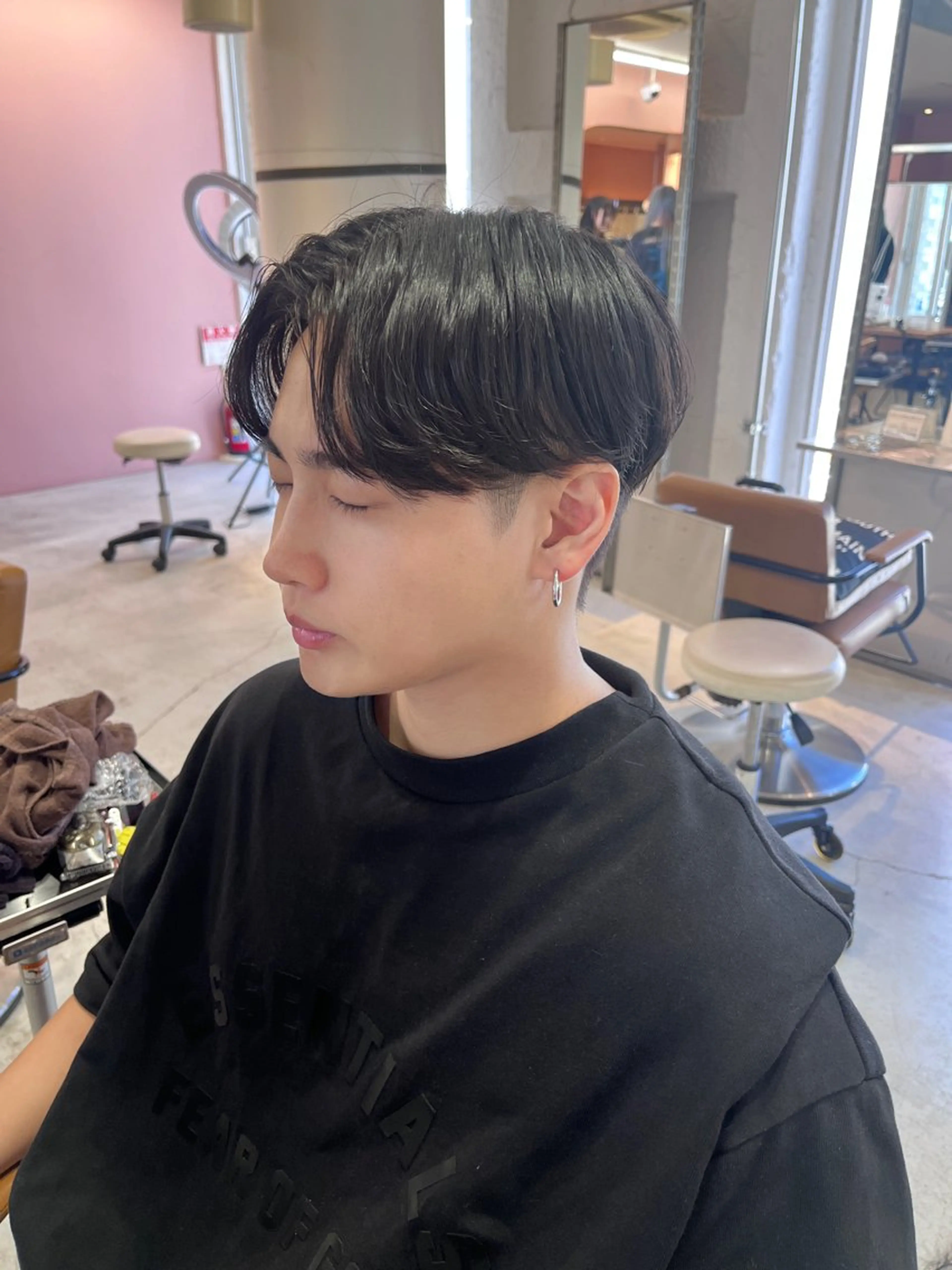 ショート メンズ カット 大阪韓国メンズ特化 LUNAのヘアスタイル