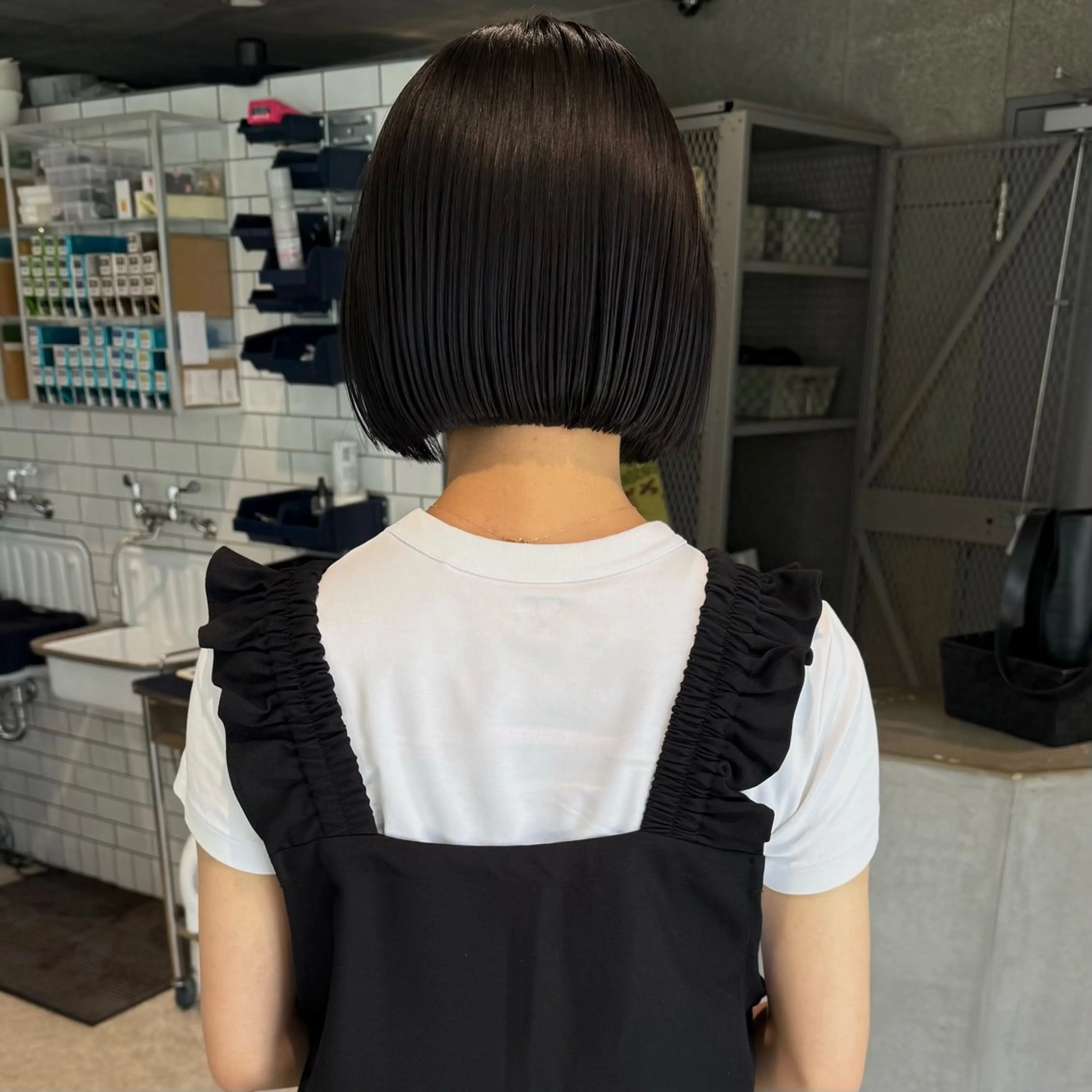 ショート ボブ/ショートボブ/ 岡山駅/別曽遥也のヘアスタイル