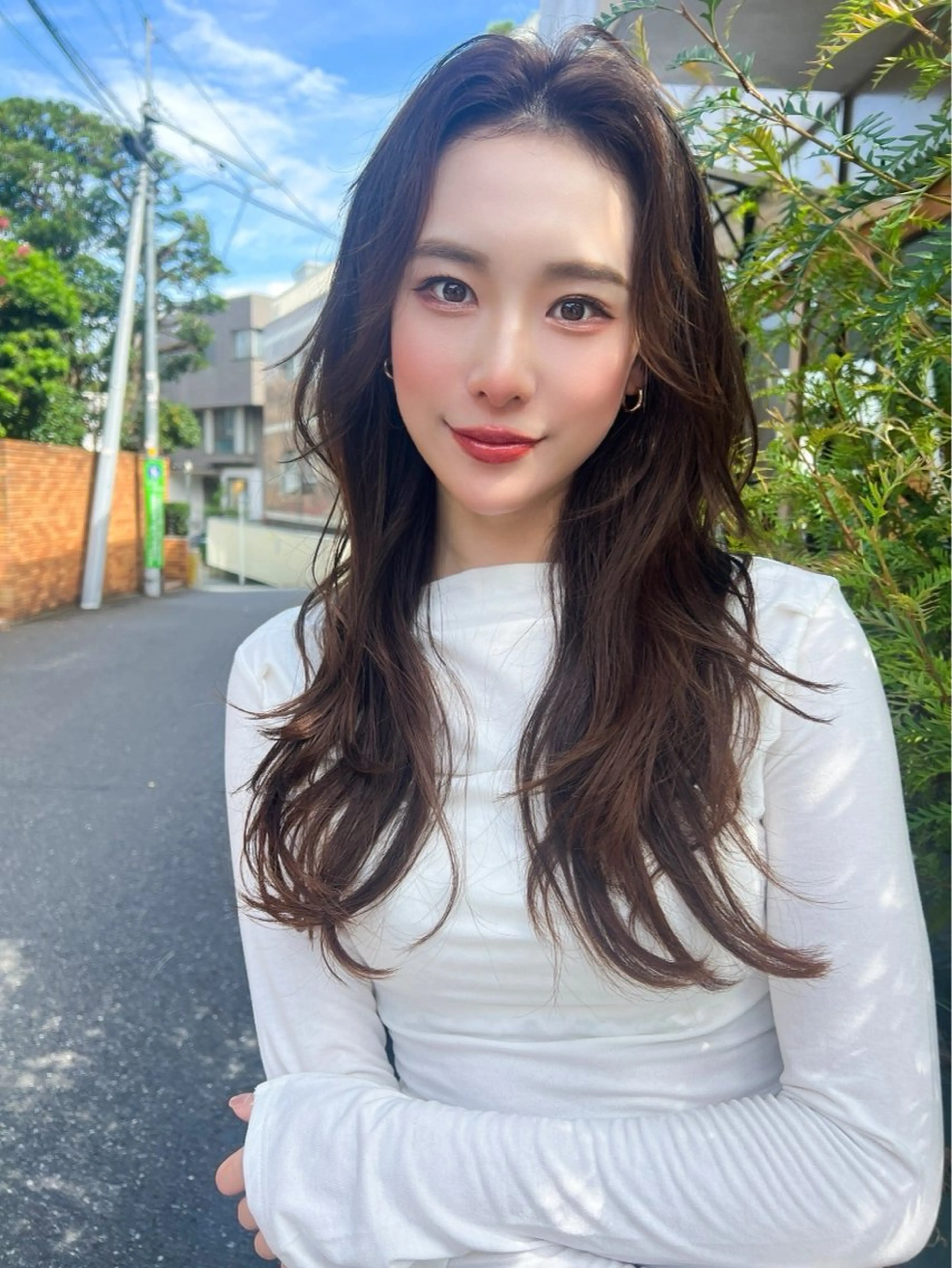 ロング カラー 韓国風ヘア MUSASHI ブリーチカラー◎のヘアスタイル