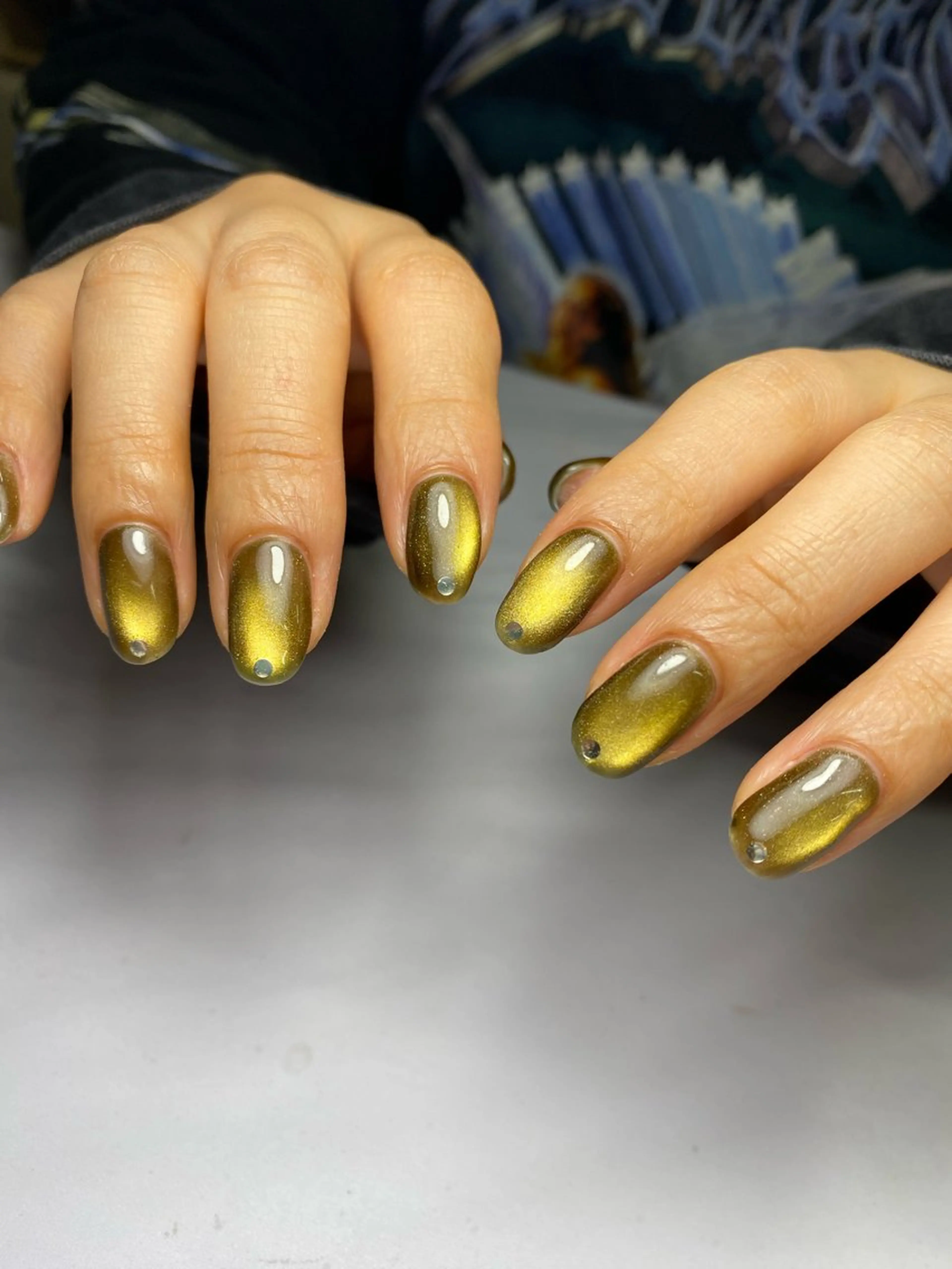 ネイル ジェルネイル マグネットネイル 持ち込み ニュアンスネイル ワンカラーネイル ハンドネイル 草加ニュアンスネイル 🌚hersのネイルデザイン