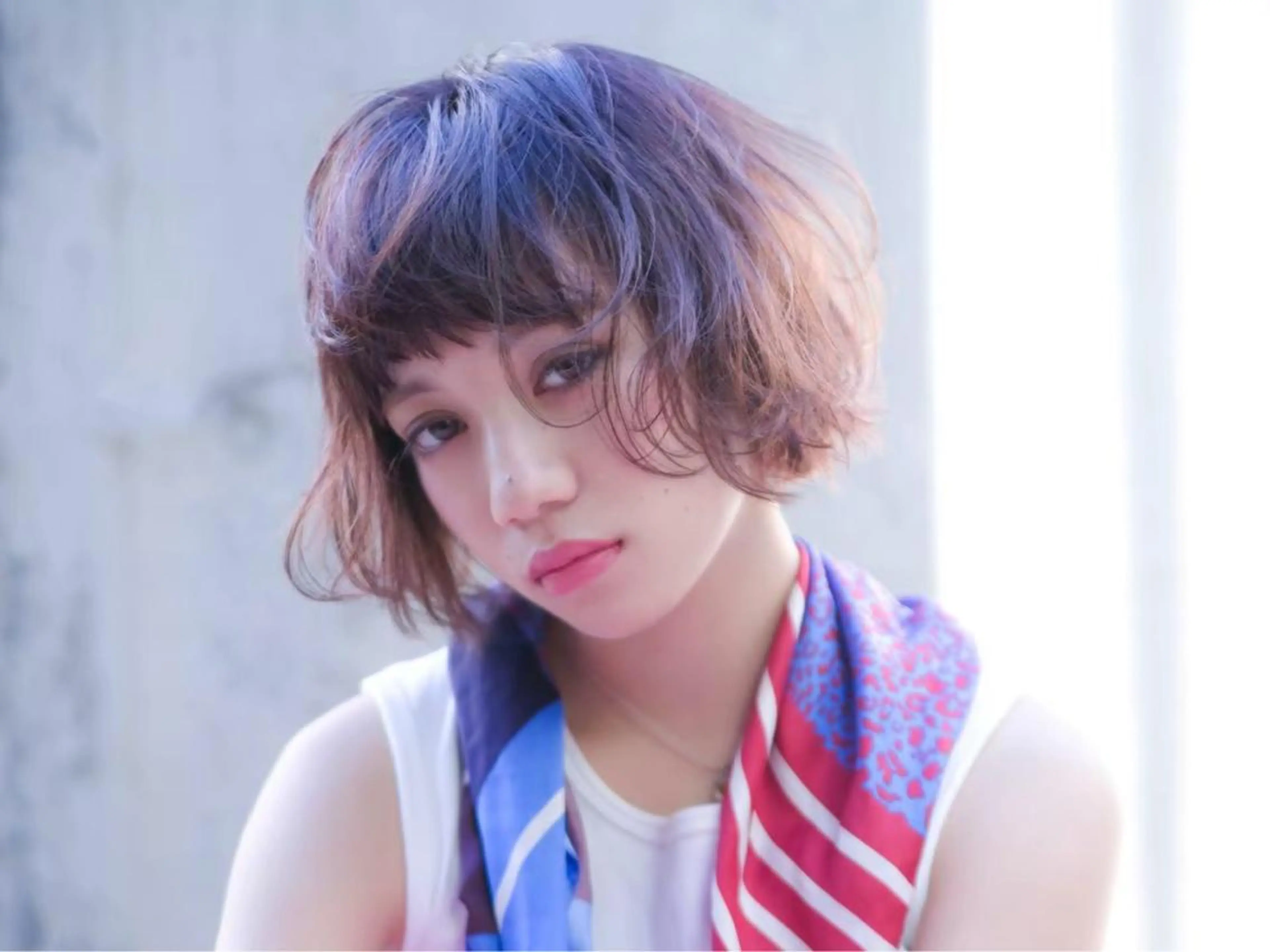 ショート カラー アッシュ アッシュブラウン ブラウンカラー ヘアカラー トリートメント ヘアセット 金子 廉のヘアスタイル