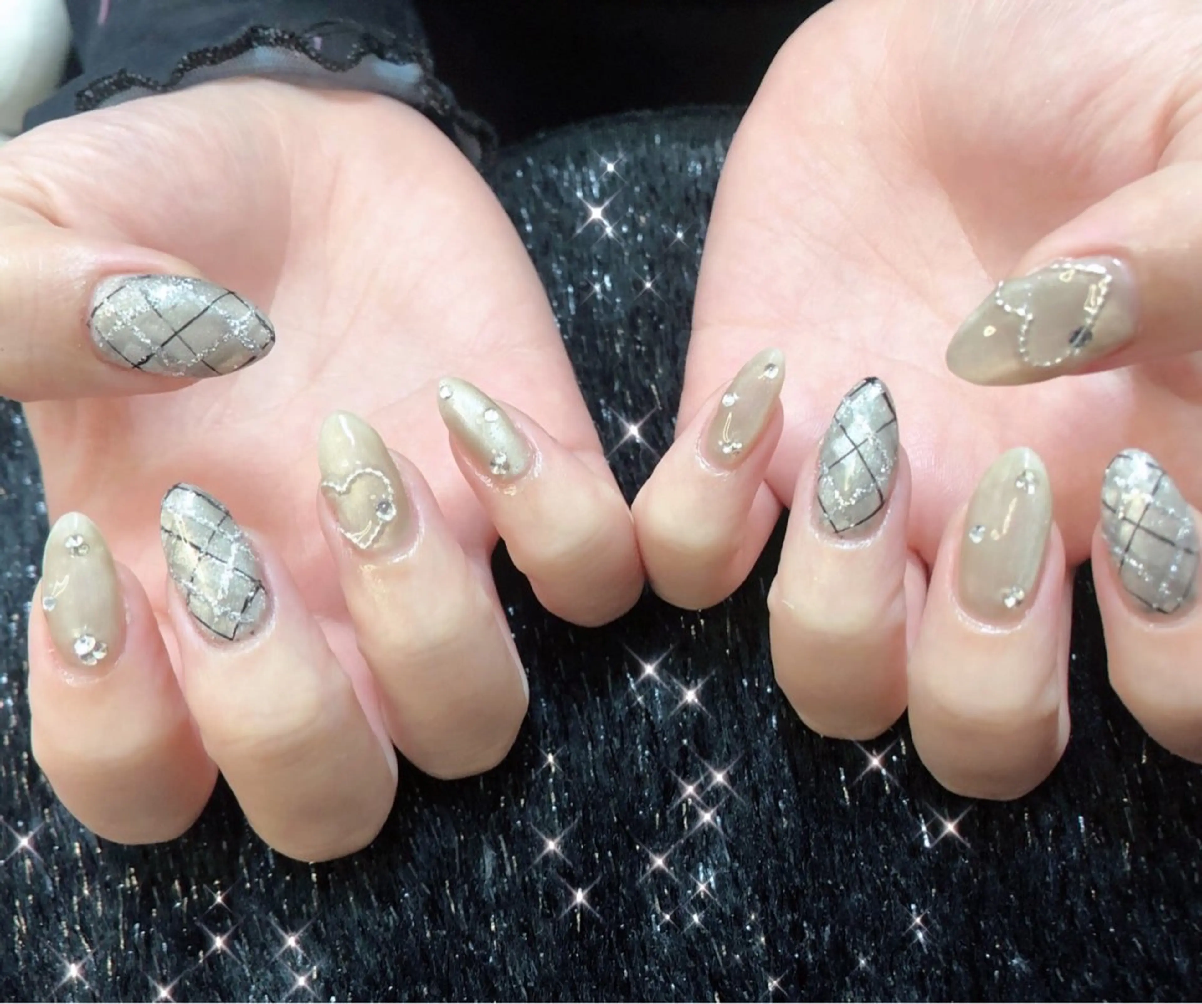 ネイル フレンチネイル ジェルネイル ガラスフレンチ グラデーション 韓国ネイル ハンドネイル ハンドケア 大門浜松町 ネイルのネイルデザイン