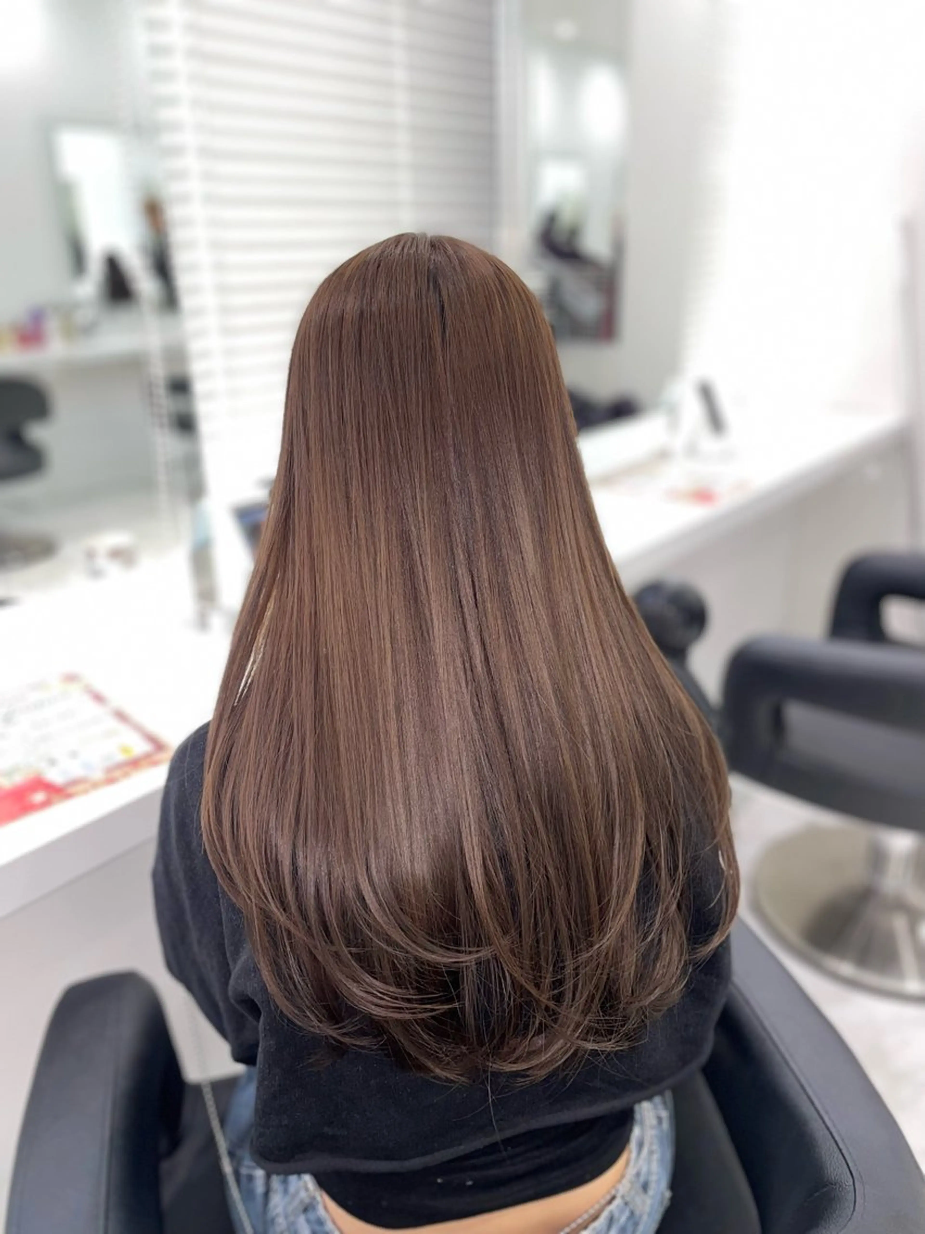 ロング ヘアカラー トリートメント 💖ベージュ💖 MEARIのヘアスタイル