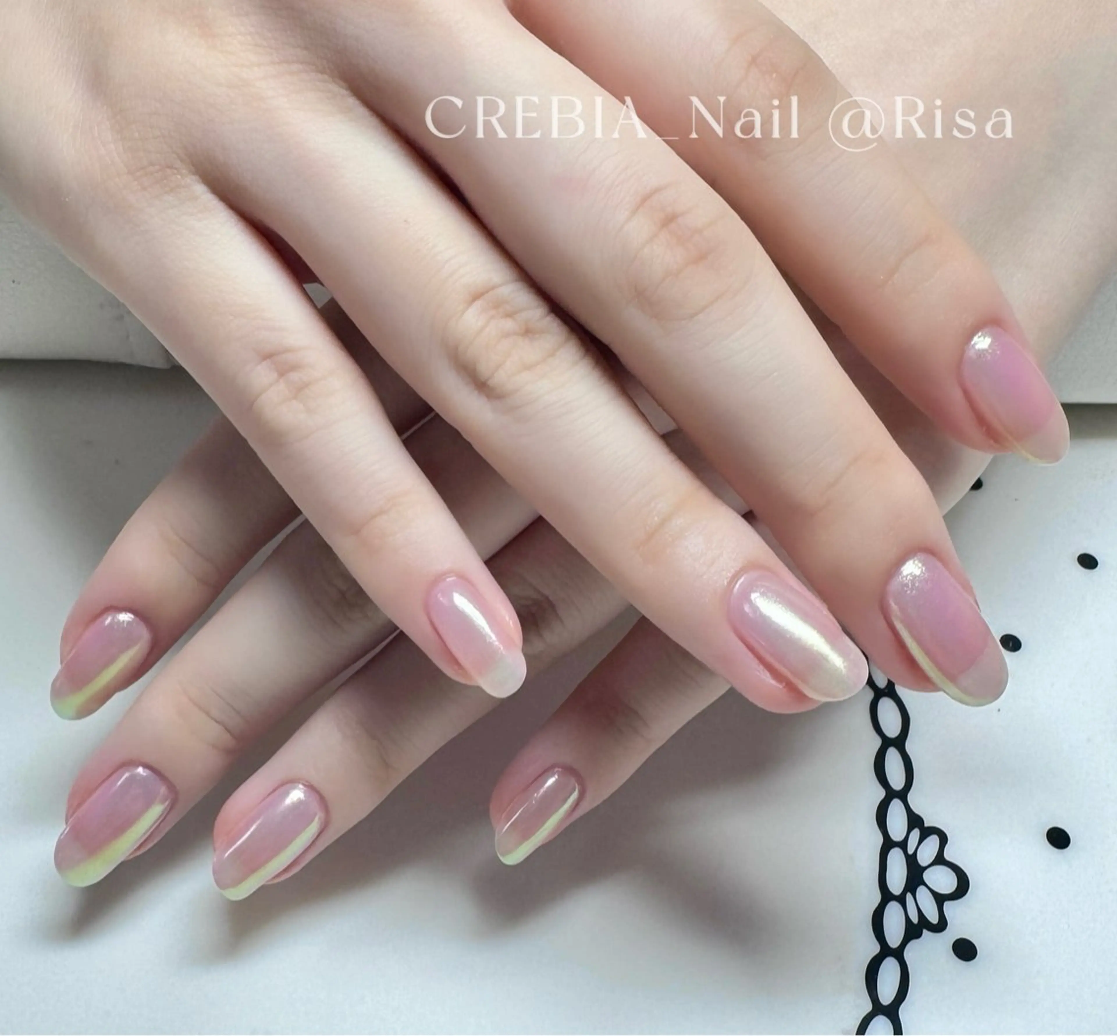 ネイル オーロラネイル CREBIA beaute ネイル部所属・CREBIA @Risaのネイルデザイン