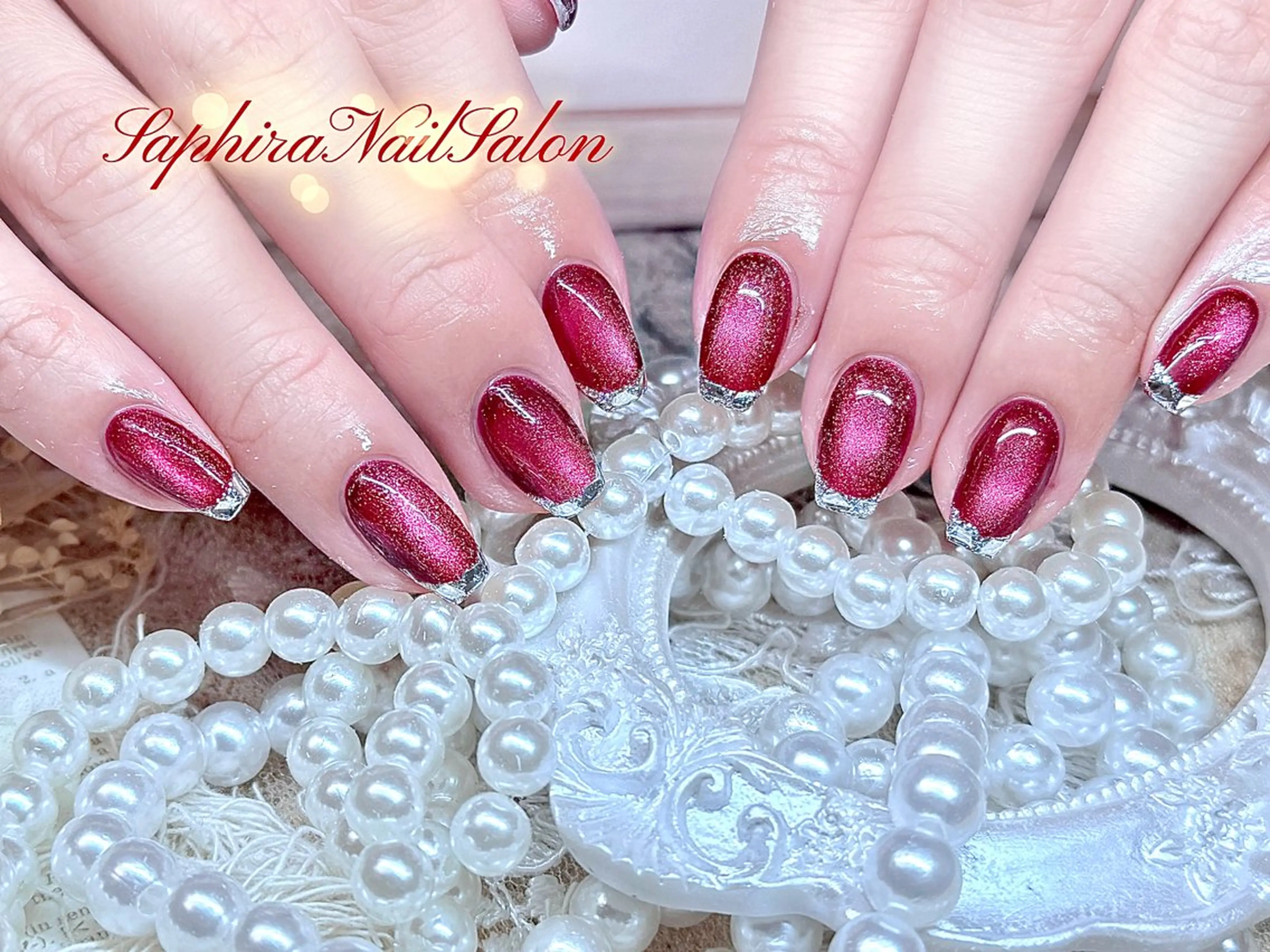 カラー ハンドネイル Saphiraネイル サロン錦糸町のネイルデザイン