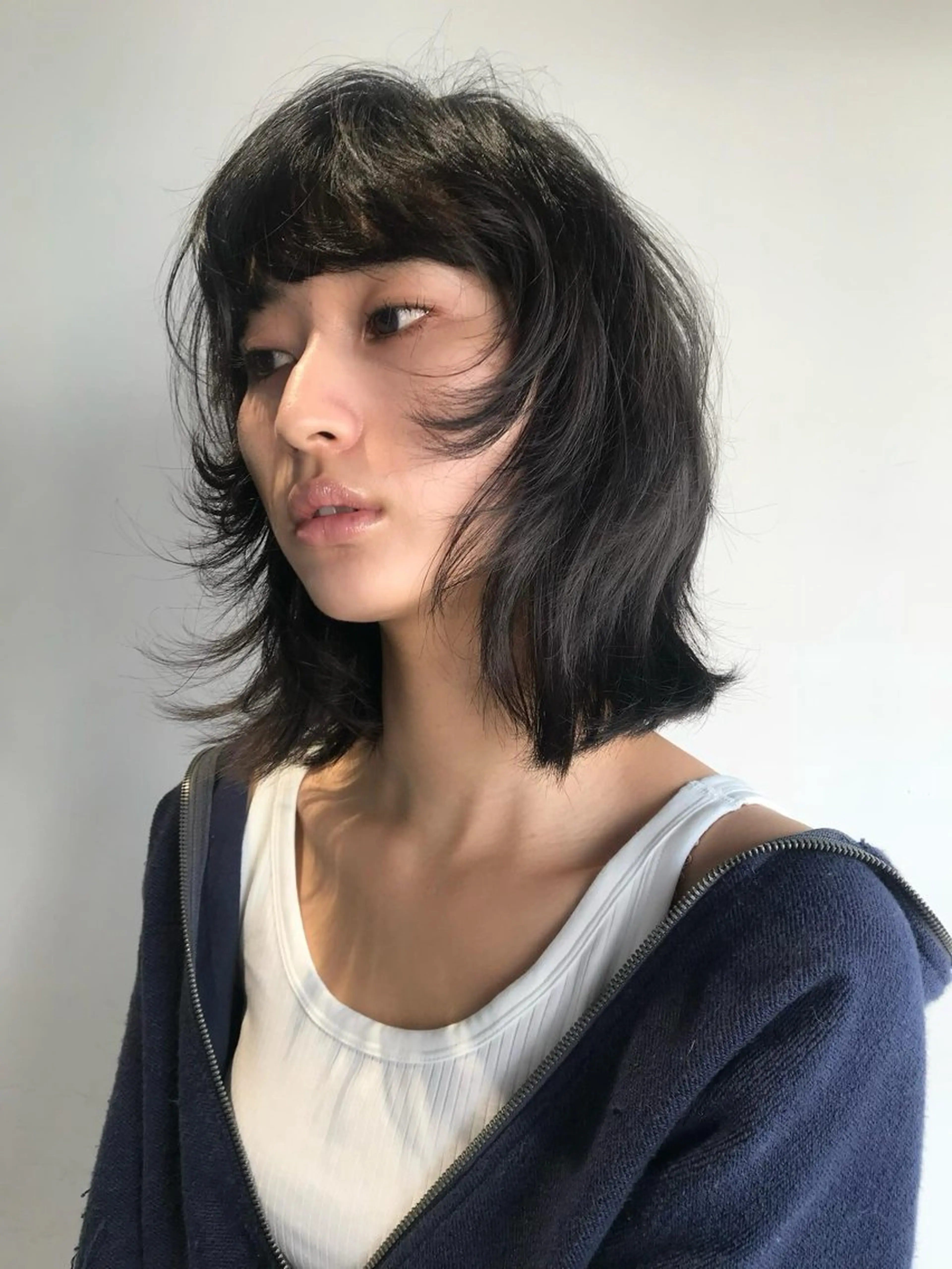 ミディアム ヘアアレンジ hina KEEDAのヘアスタイル