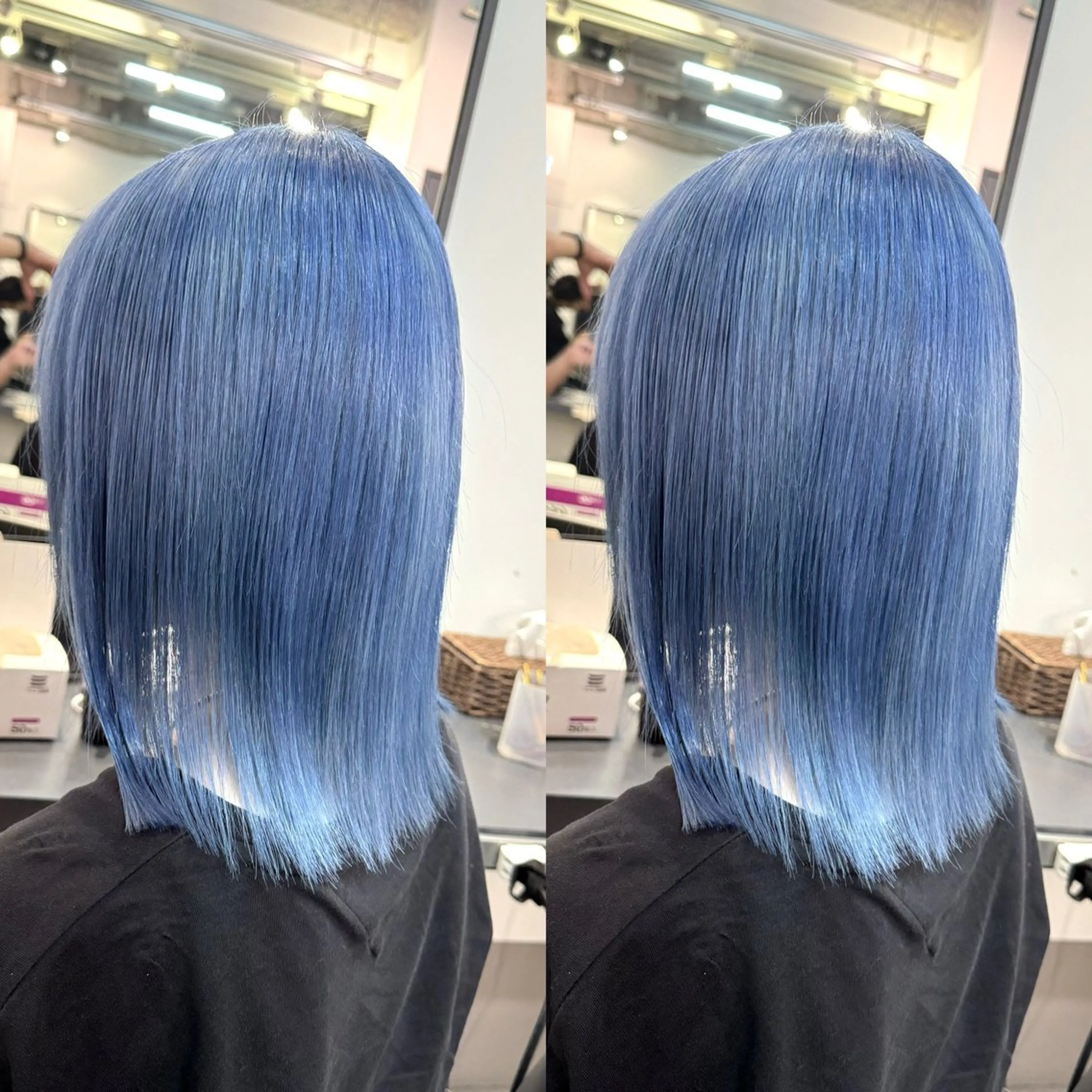 ショート カット ヘアカラー トリートメント 【店長】プルエクステ ボブ🌈ナツヤのヘアスタイル