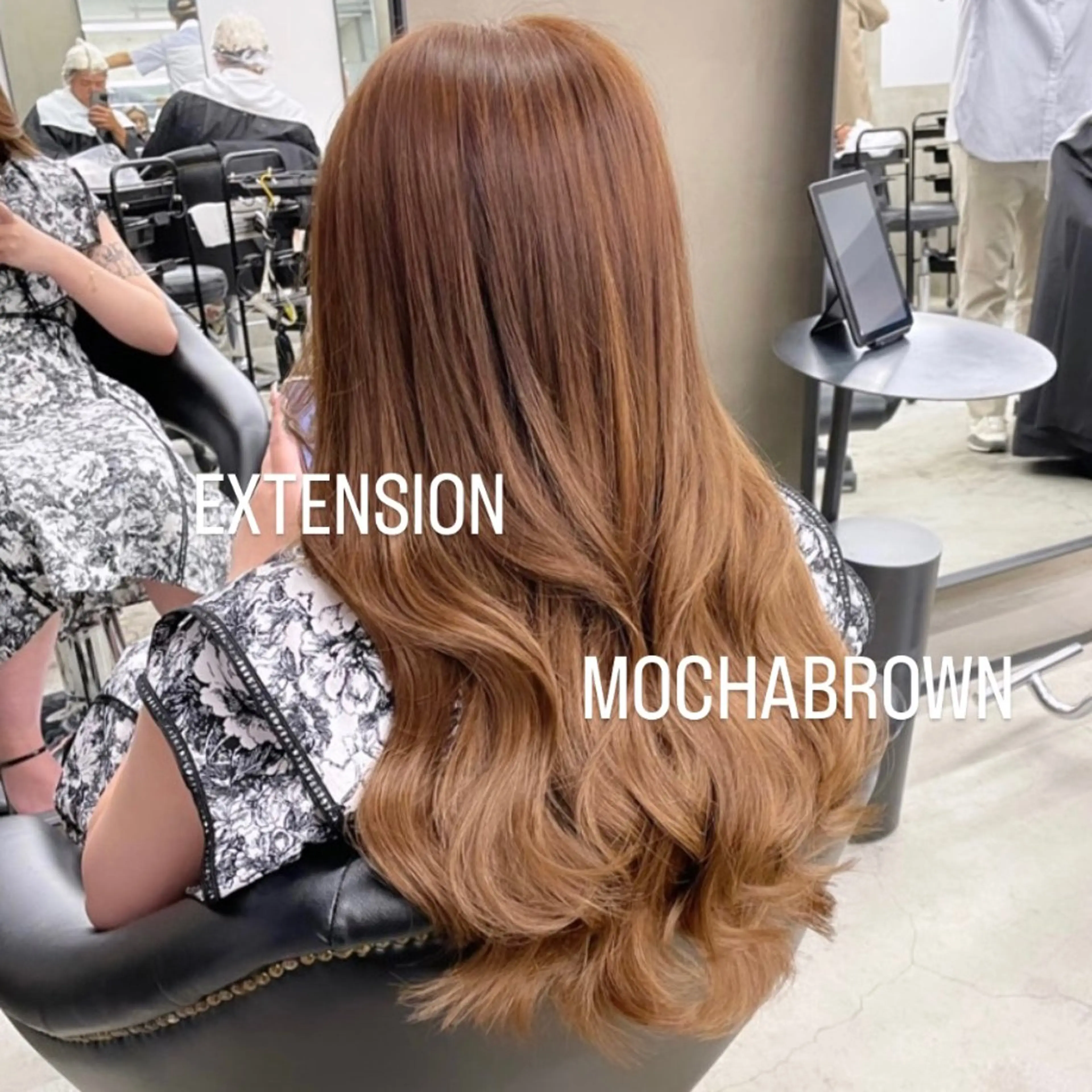 ロング カラー エクステ エクステ🩵ブリーチ 韓国ヘア🩵KAEのヘアスタイル