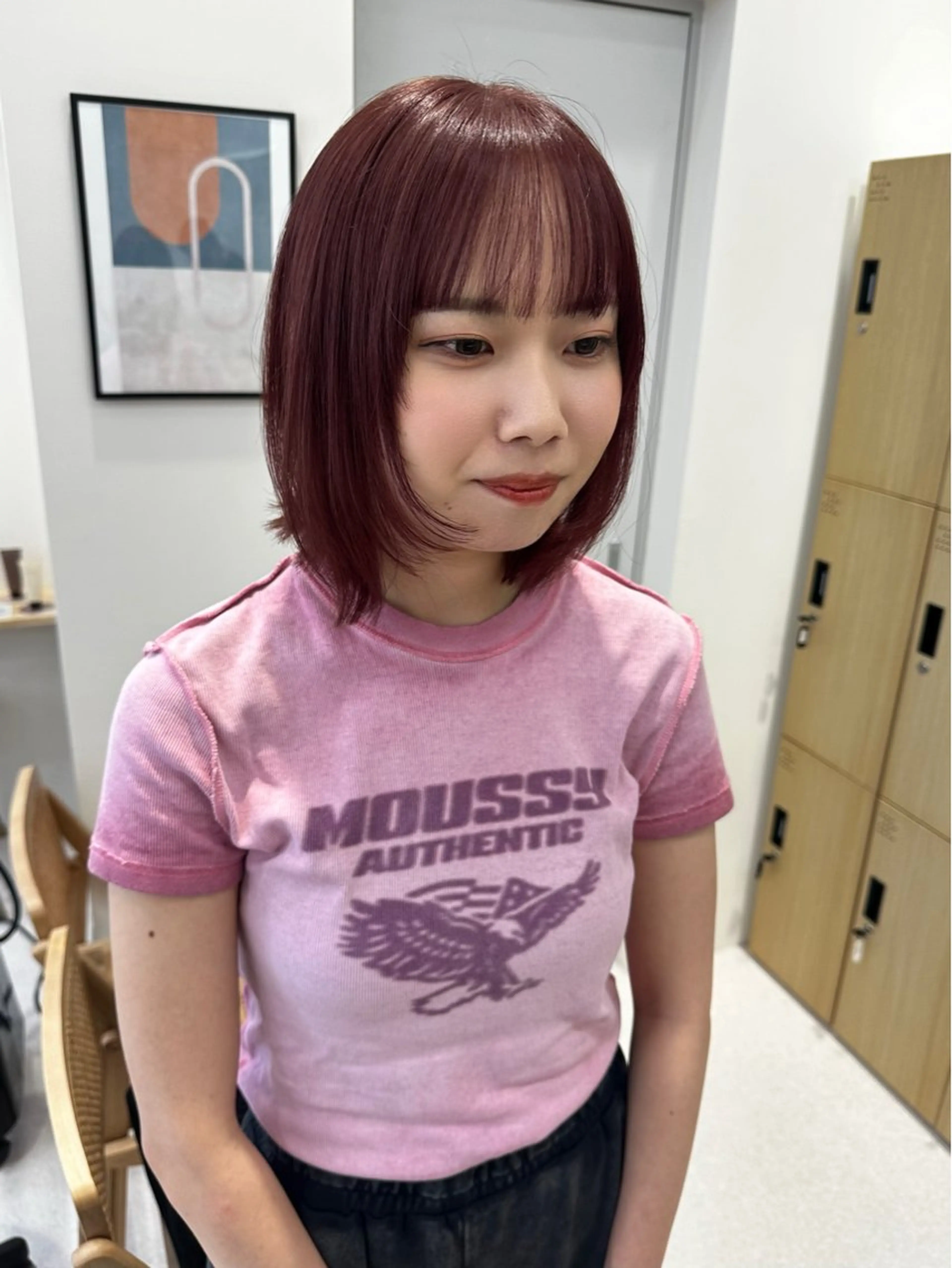 ミディアム カラー カット ヘアカラー トリートメント 🪭risa 暖色/レイヤー🪭のヘアスタイル