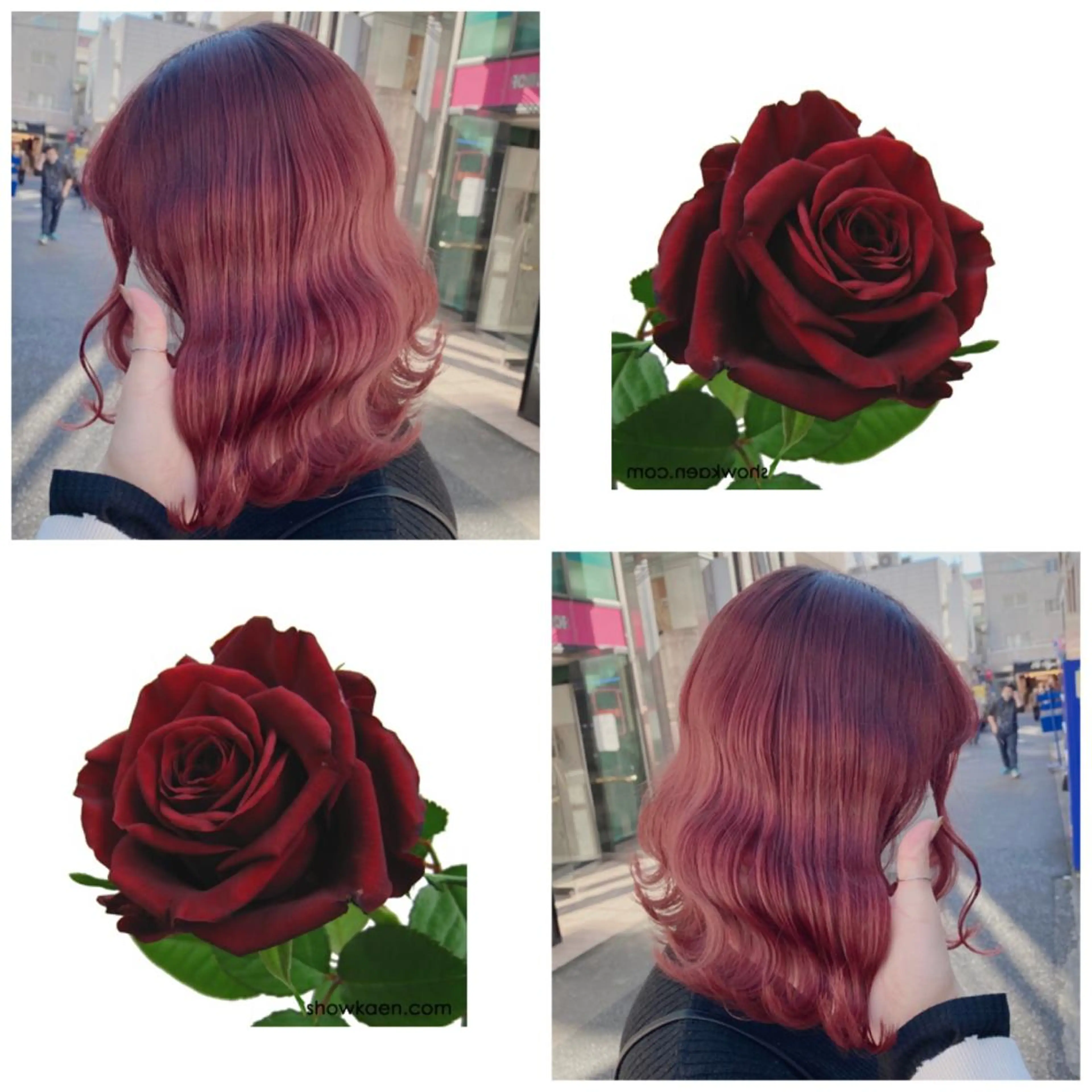 カラー ボルドーカラー デザインカラー MIKU🦋のヘアスタイル