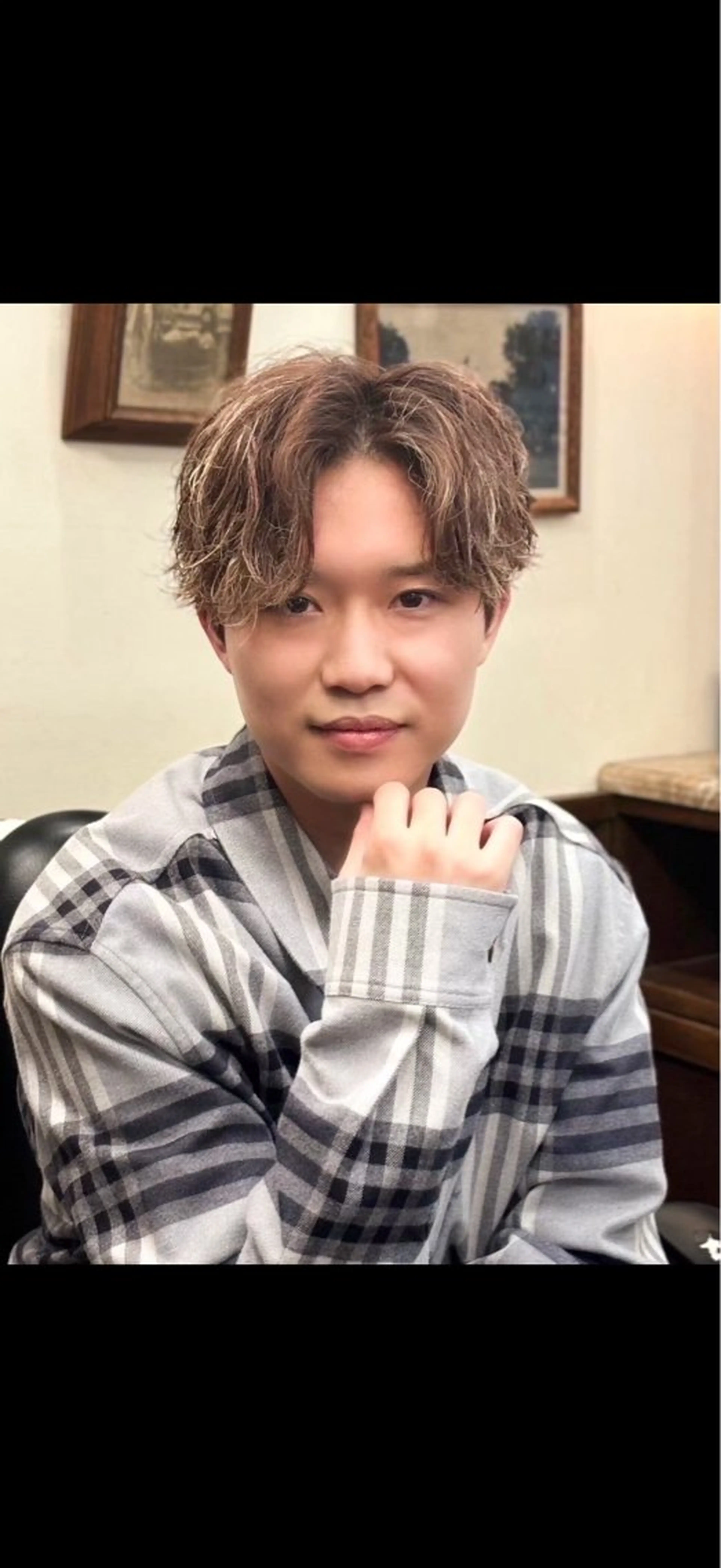 ミディアム パーマ ヒロ銀座名駅西口 長尾 匡起のヘアスタイル