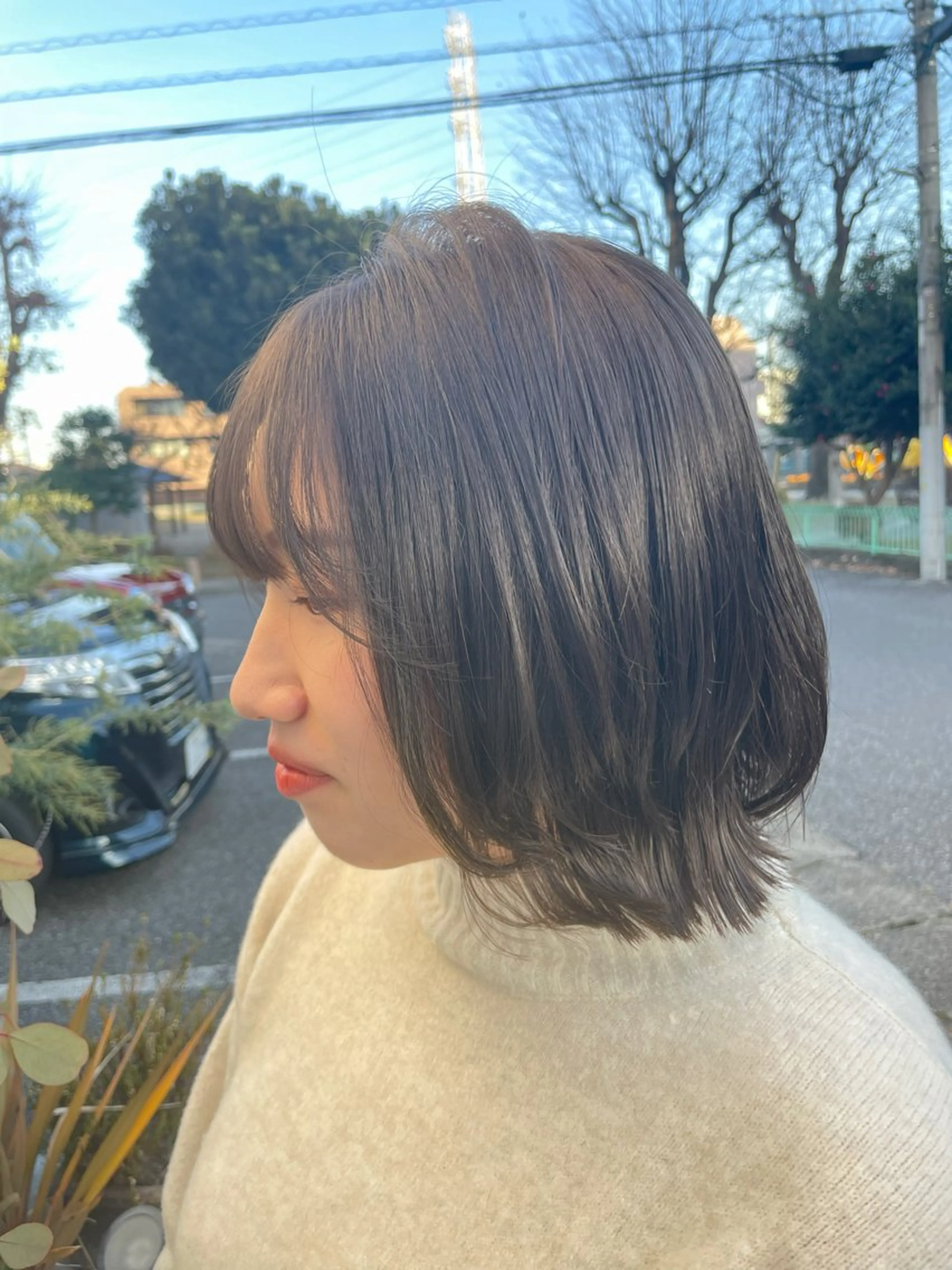 ミディアム カット hair bulb所属・三國 栞音のヘアスタイル