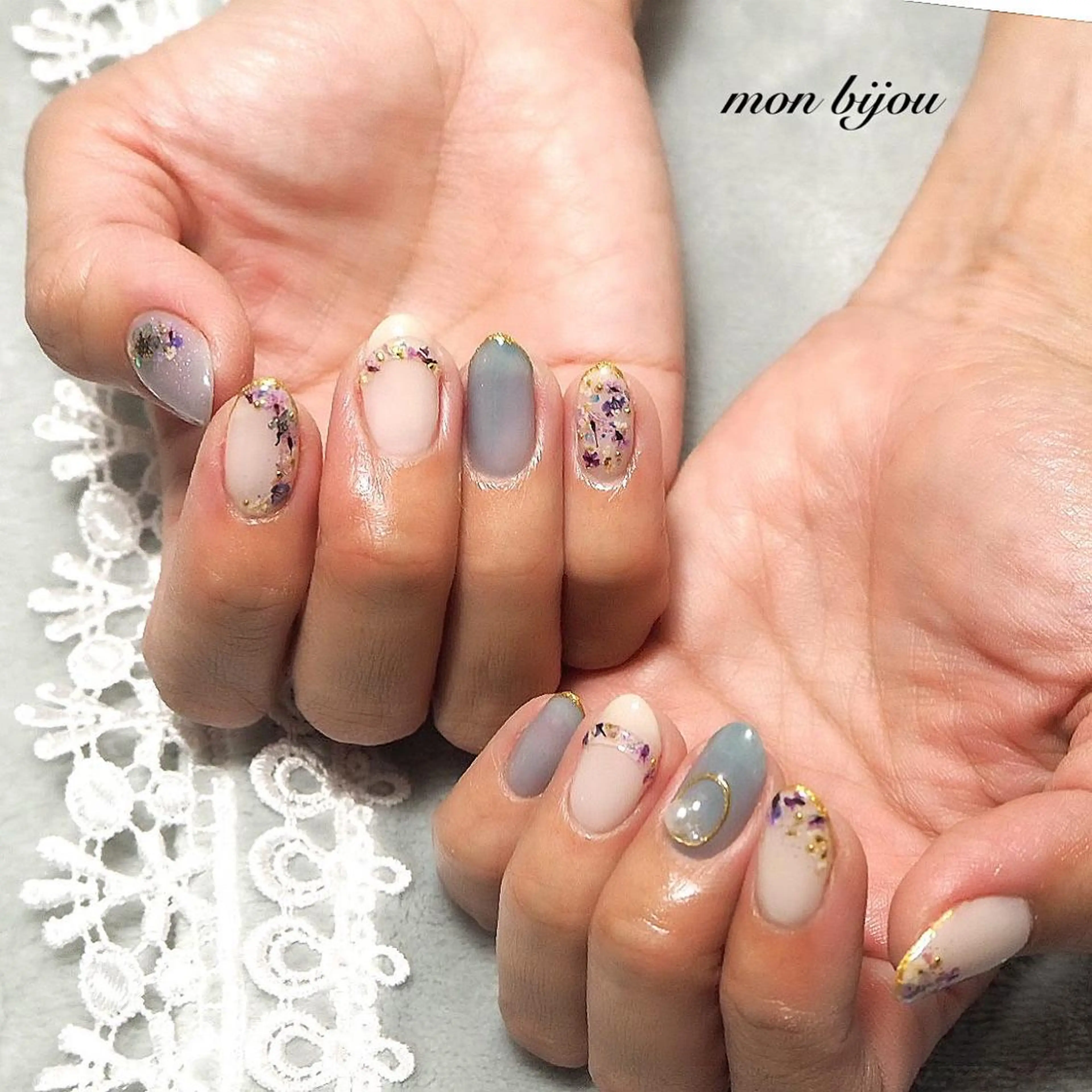 ネイル ハンドネイル ハンドケア mon bijou 坪井のネイルデザイン