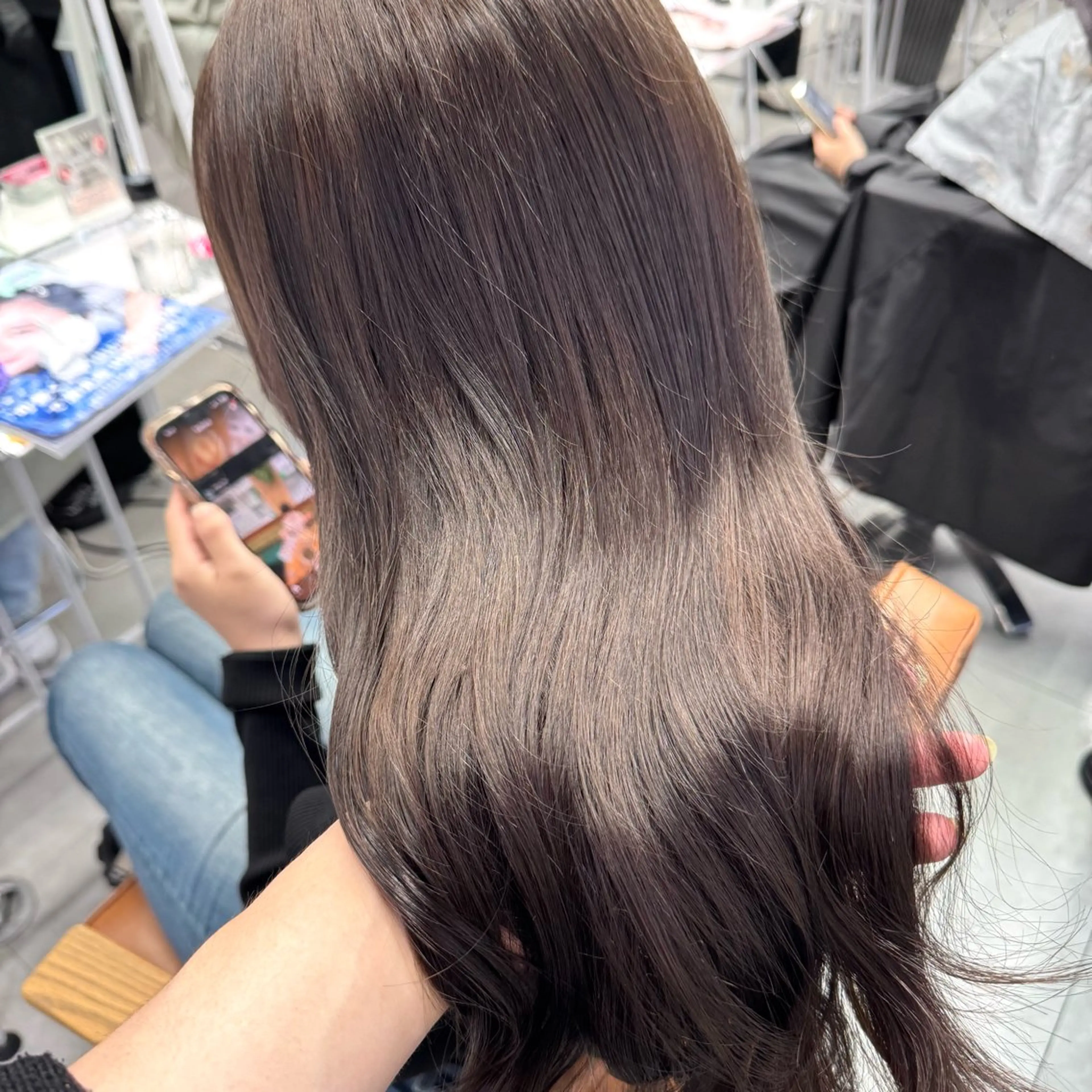 ロング カラー ヘアアレンジ ブリーチなしカラー /ベージュ/安形翔のヘアスタイル