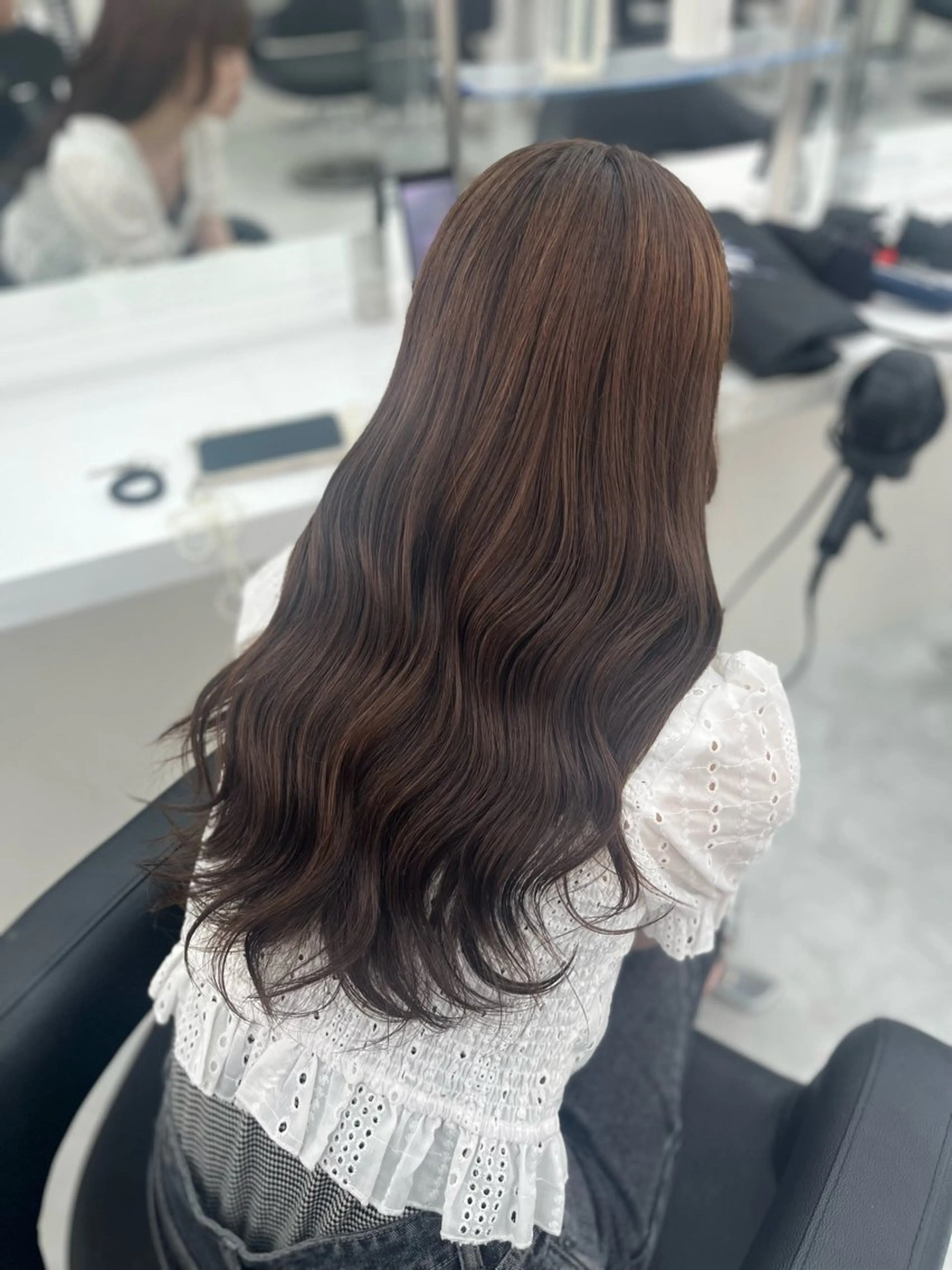 ロング カラー ヘアアレンジ 艶髪ハイトーン🫧 Kurehaのヘアスタイル