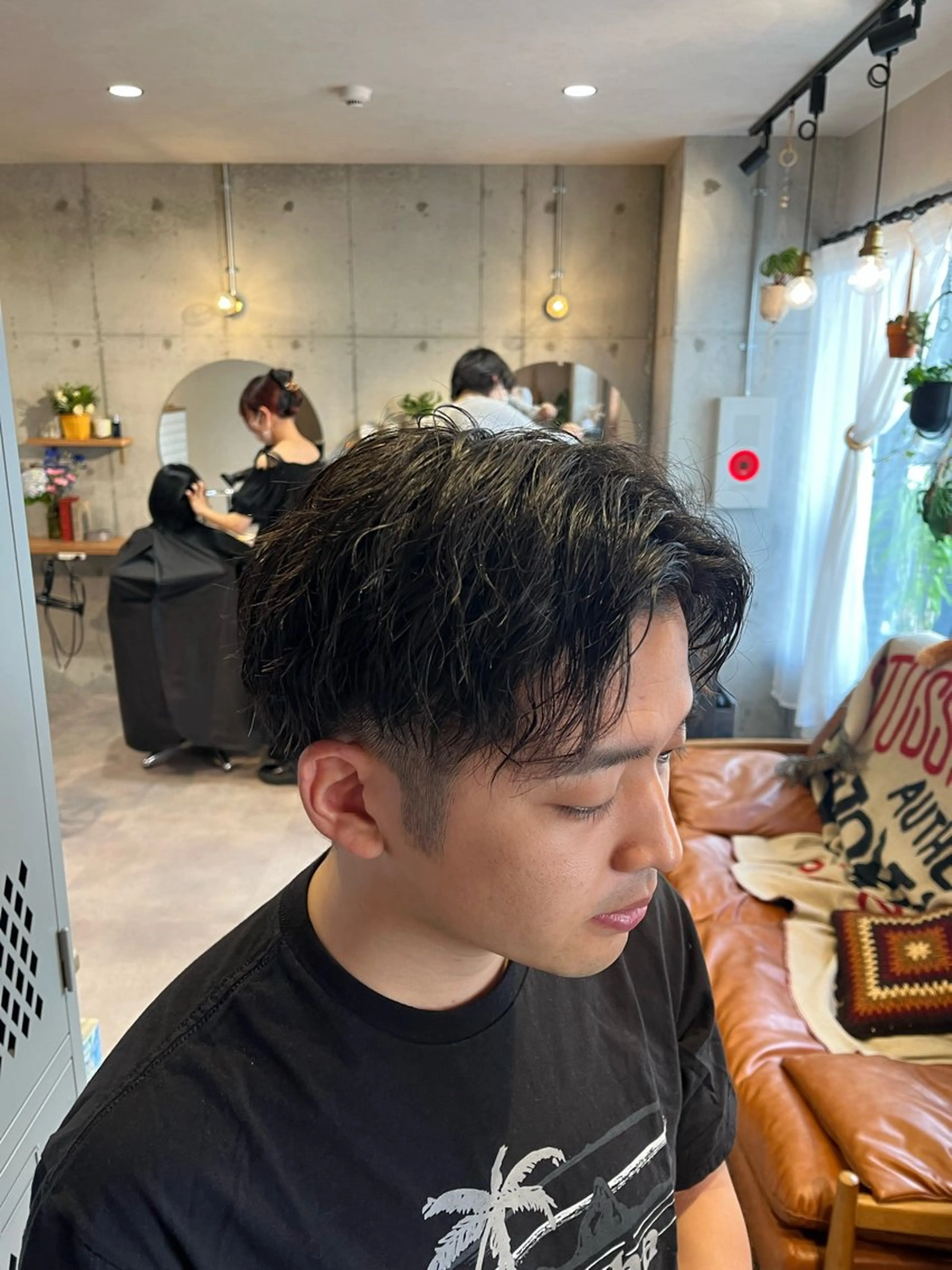 ショート メンズ メンズパーマ カット Lamp所属・🌀メンズパーマ🌀 🐏丸山祐宇🐏のヘアスタイル