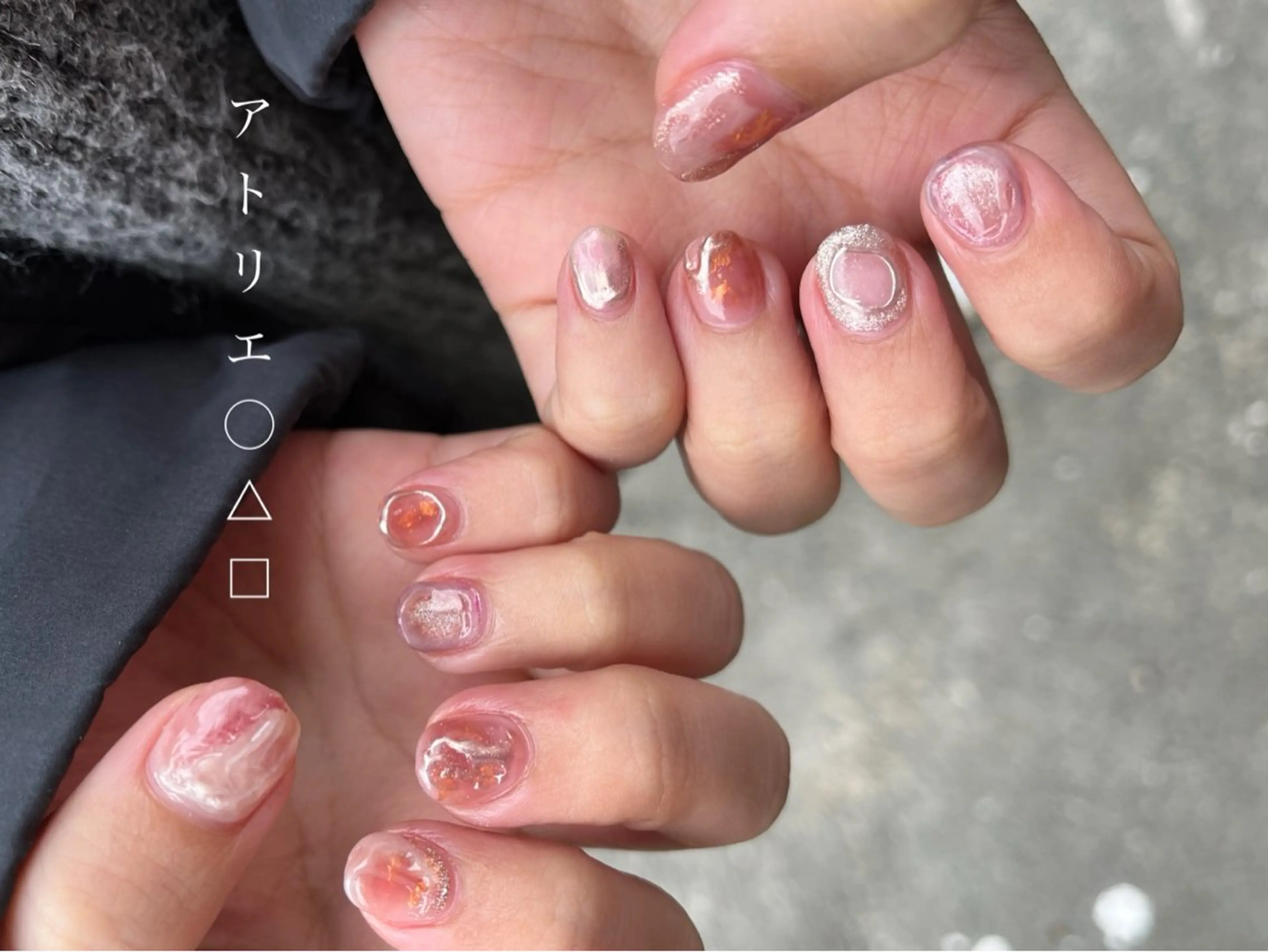ネイル ハンドネイル アトリエ ○△□のネイルデザイン
